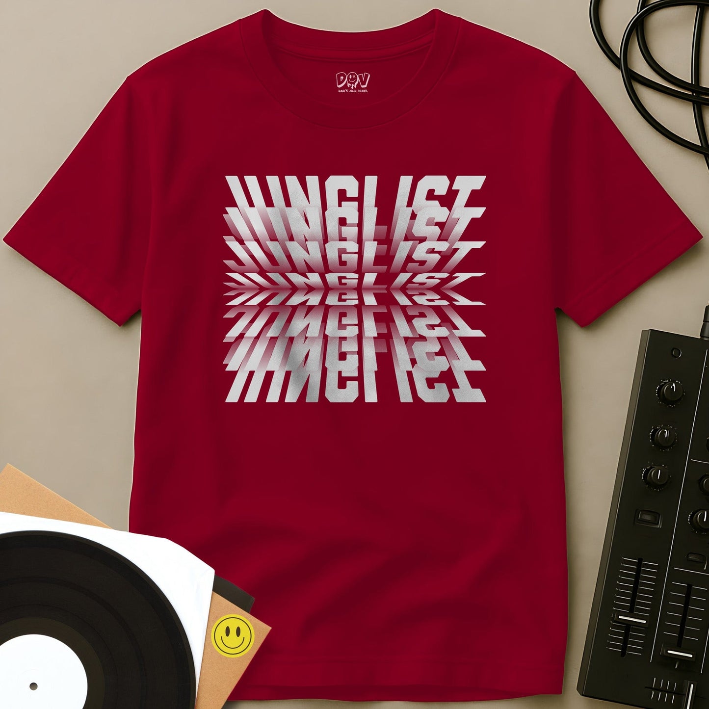 Junglist Flip T-Shirt Red / S Junglist Flip T-Shirt