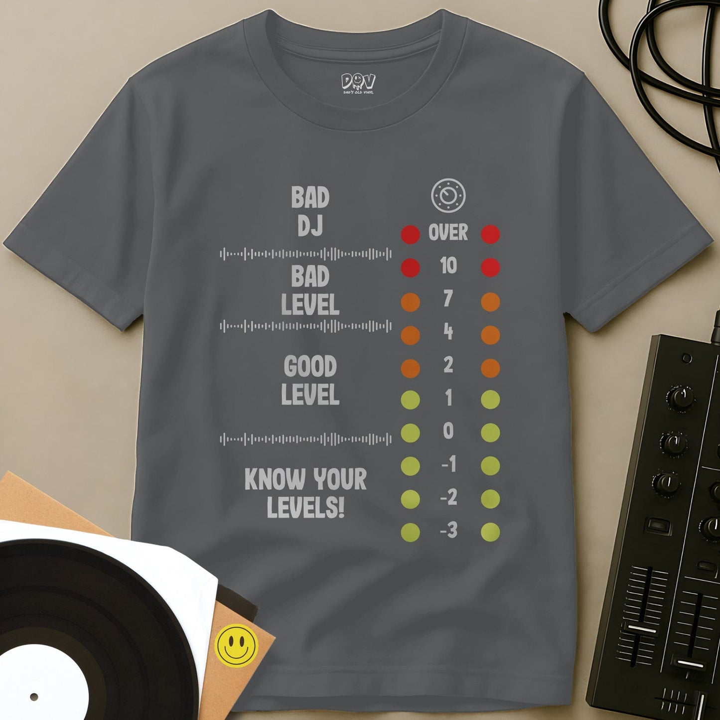 Know Your Levels T-Shirt Sport Grey / S Know Your Levels T-Shirt