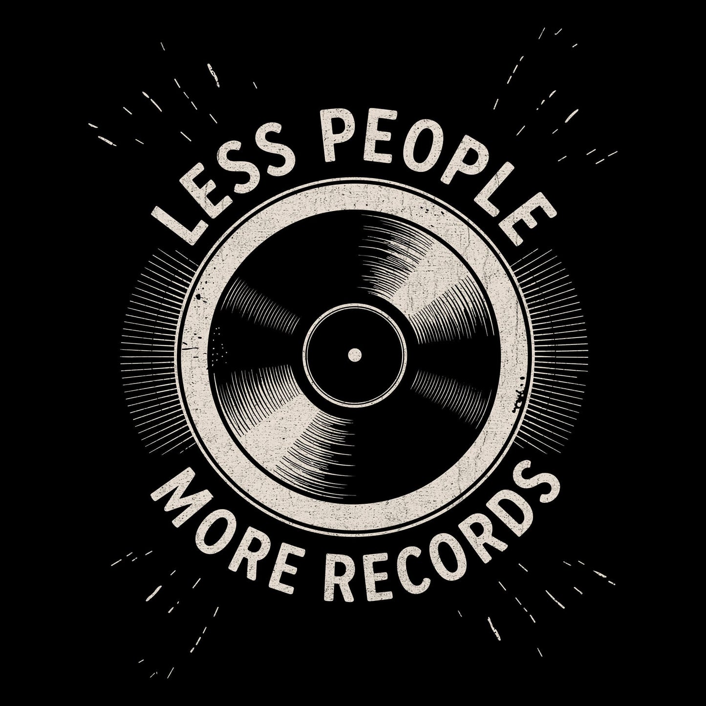 Less People More Records T-Shirt Less People More Records T-Shirt