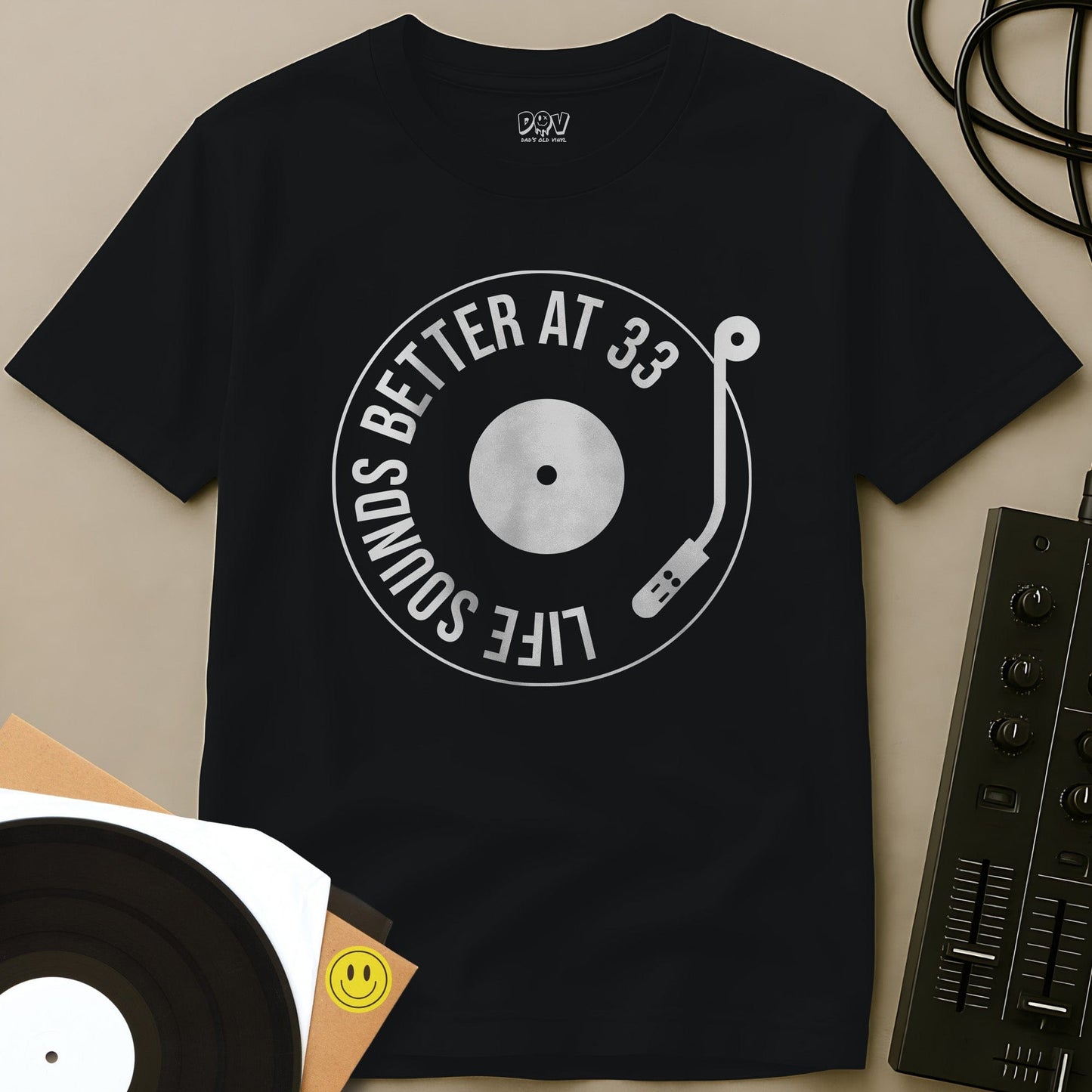 Life Sounds Better At 33 T-Shirt Black / S Life Sounds Better At 33 T-Shirt