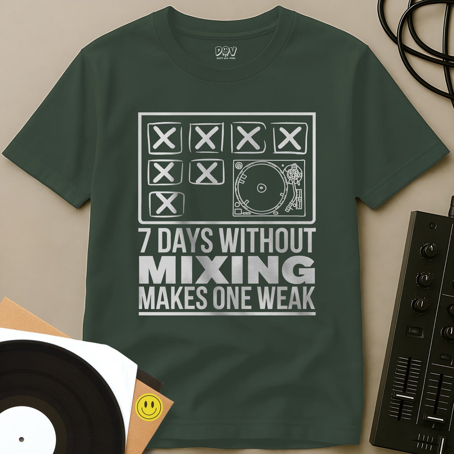 Makes One Weak T-Shirt Military Green / S Makes One Weak T-Shirt