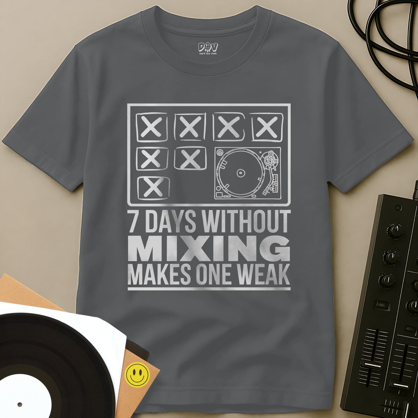 Makes One Weak T-Shirt Sport Grey / S Makes One Weak T-Shirt