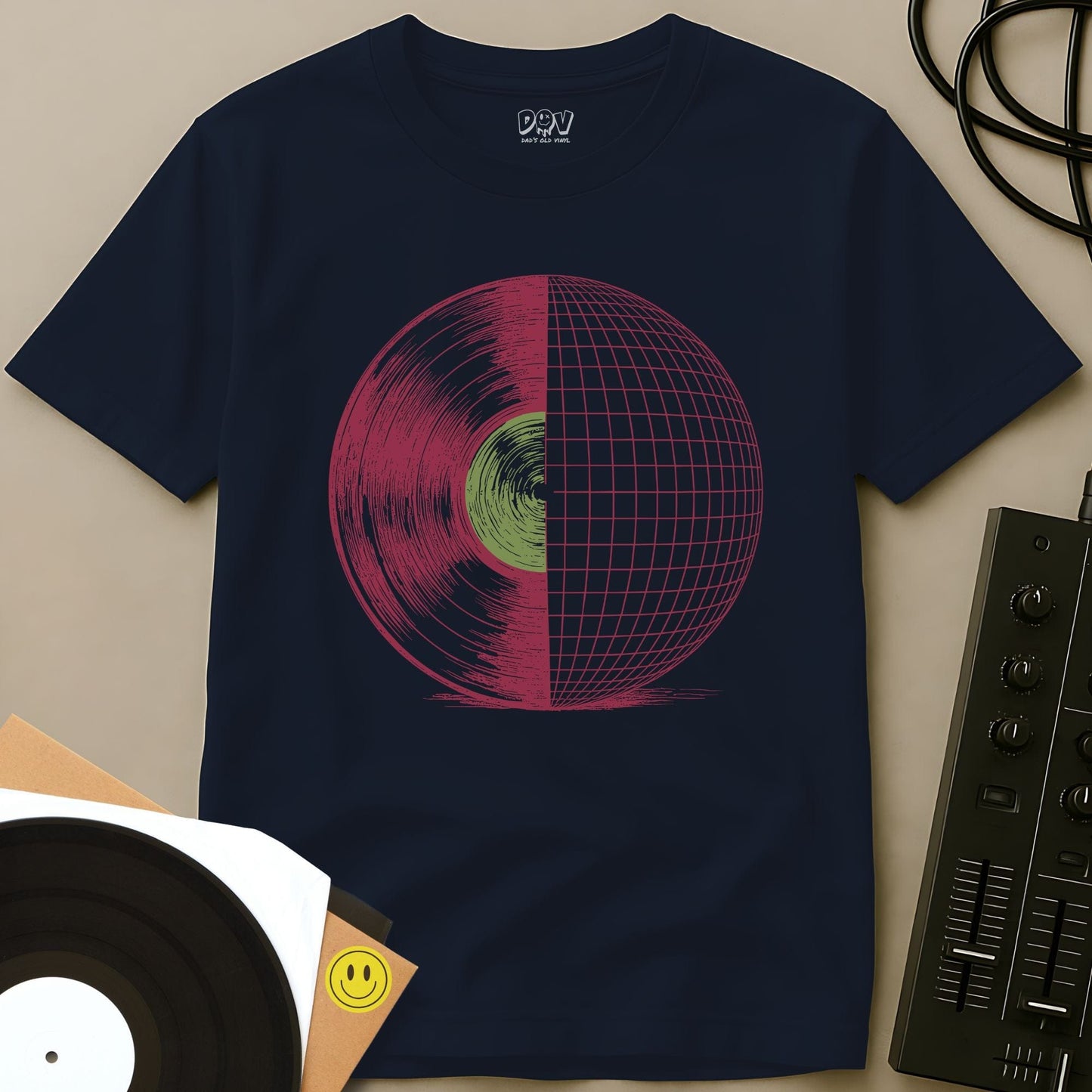 Mirror Groove T-Shirt Navy / S Mirror Groove T-Shirt