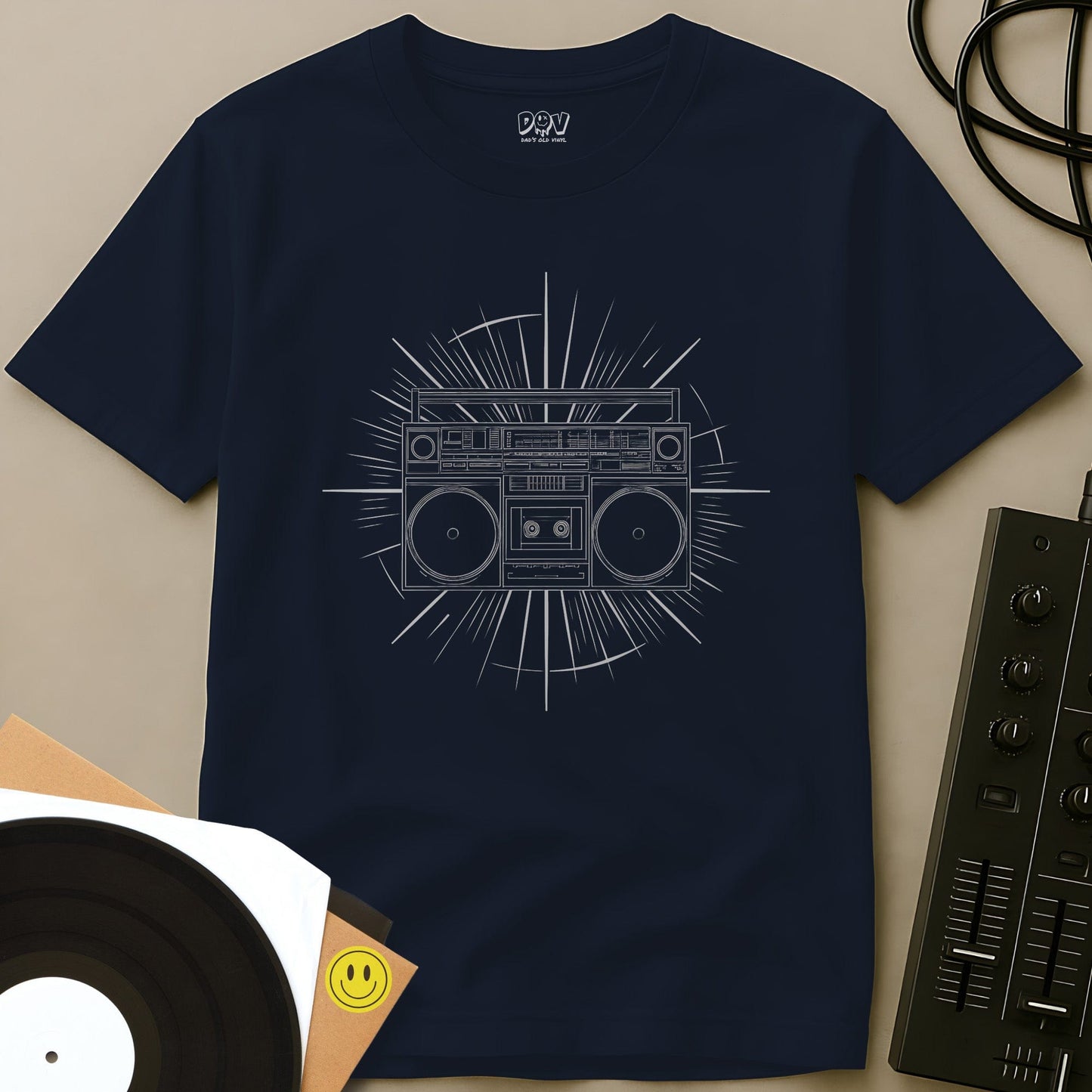 Mono Boombox T-Shirt Navy / S Mono Boombox T-Shirt