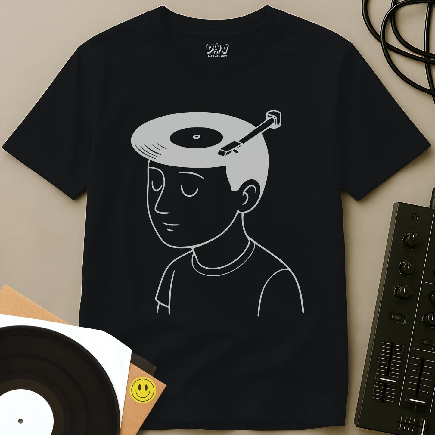 Music On My Mind T-Shirt Black / S Music On My Mind T-Shirt