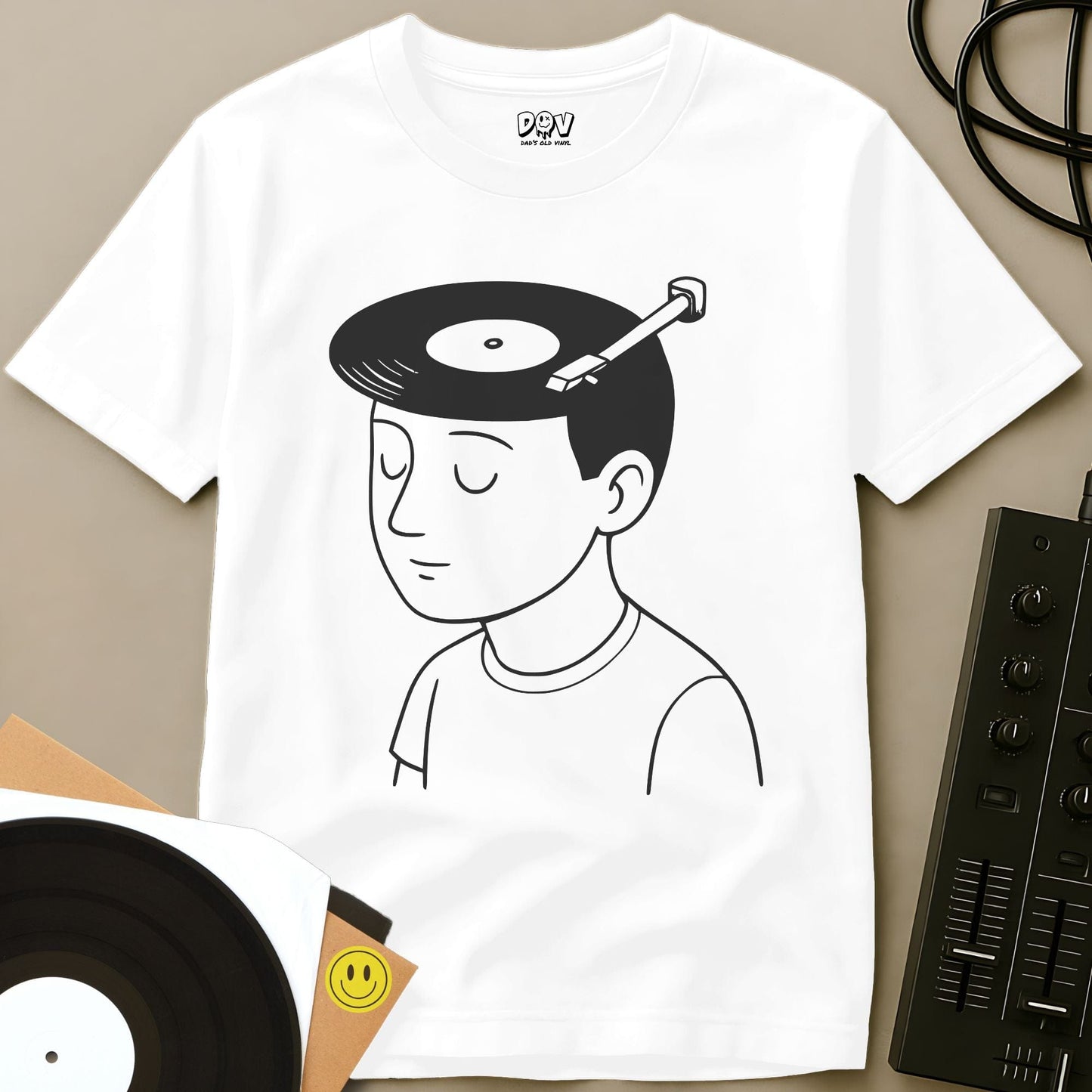 Music On My Mind T-Shirt White / S Music On My Mind T-Shirt