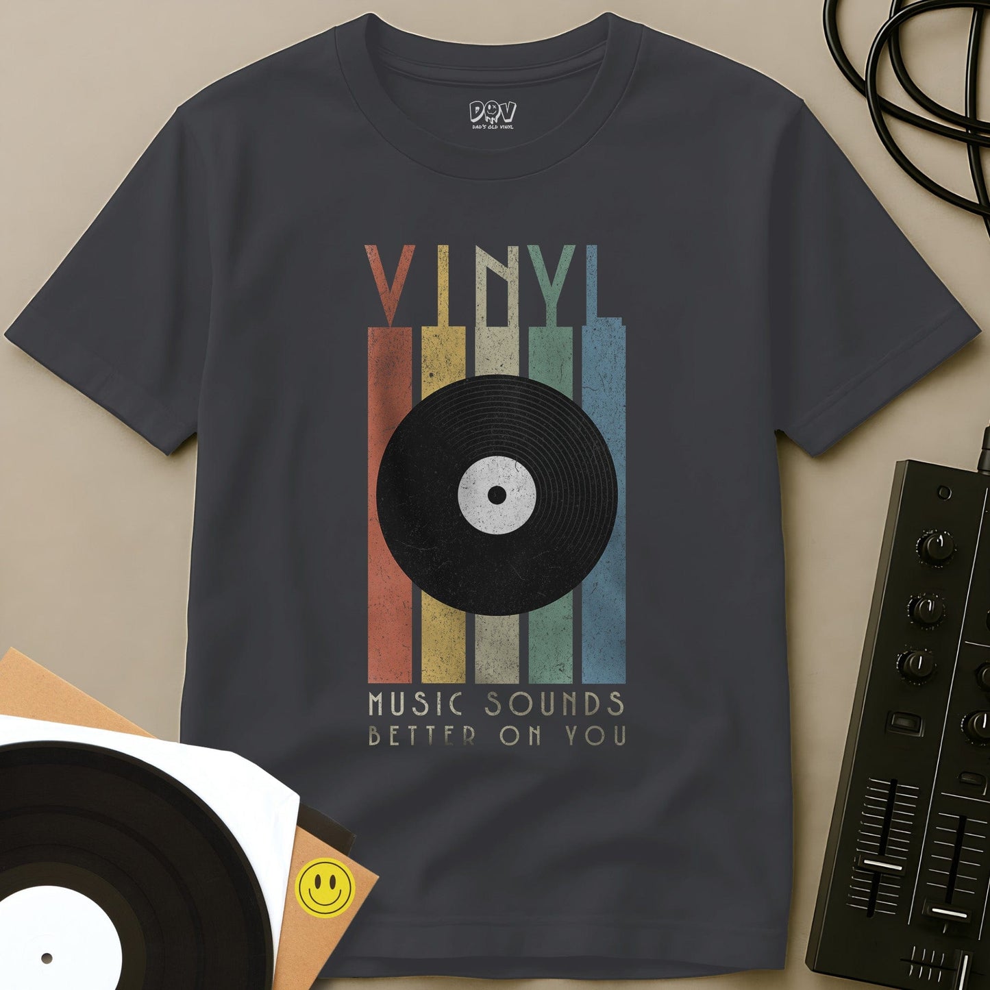 Music Sounds Better T-Shirt Charcoal / S Music Sounds Better T-Shirt