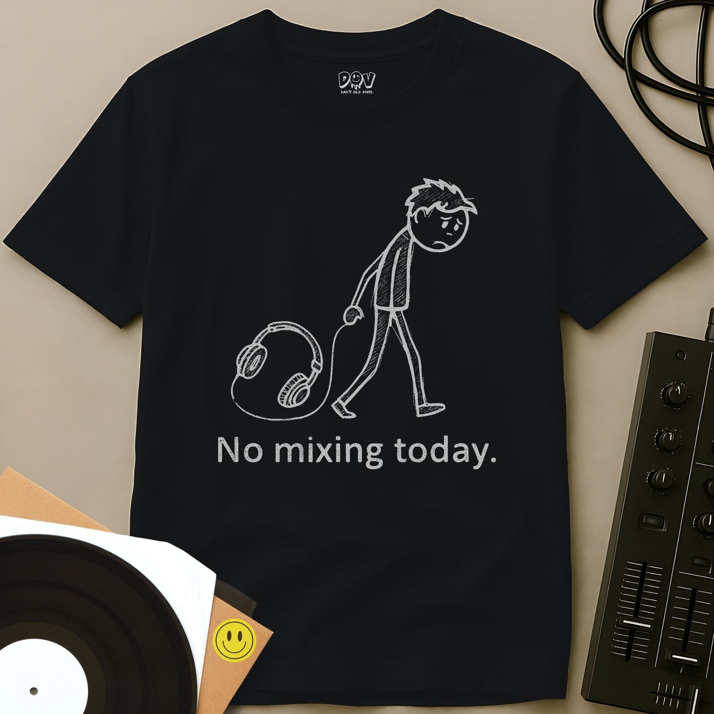 No Mixing Today T-Shirt Black / S No Mixing Today T-Shirt