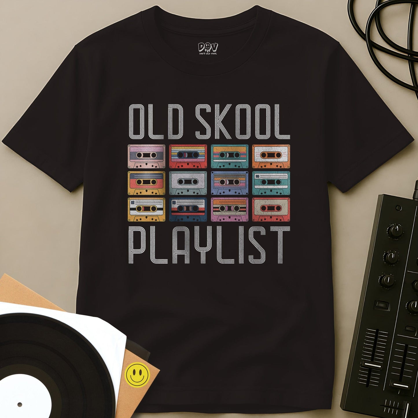 Old Skool Playlist T-Shirt Dark Chocolate / S Old Skool Playlist T-Shirt