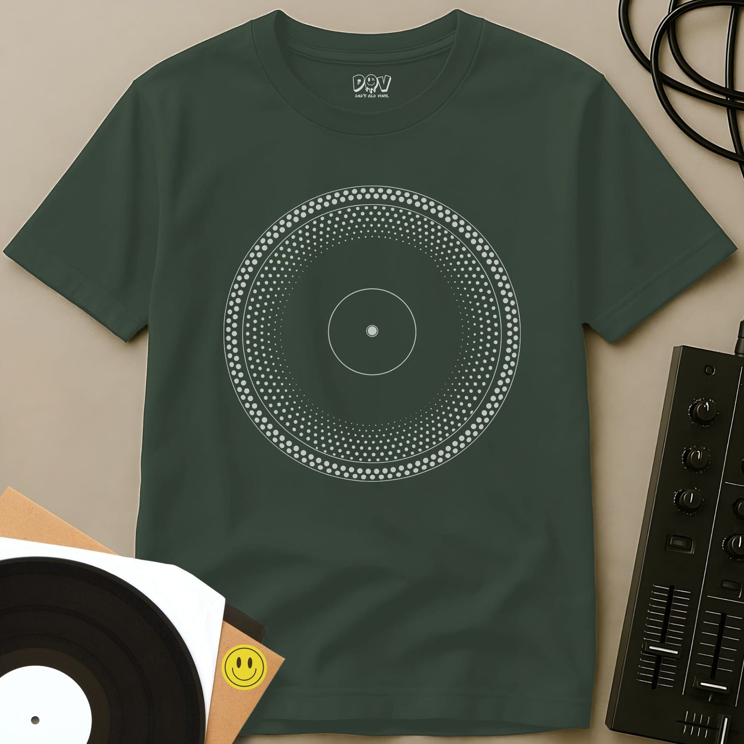 Platter Mandala T-Shirt Military Green / S Platter Mandala T-Shirt