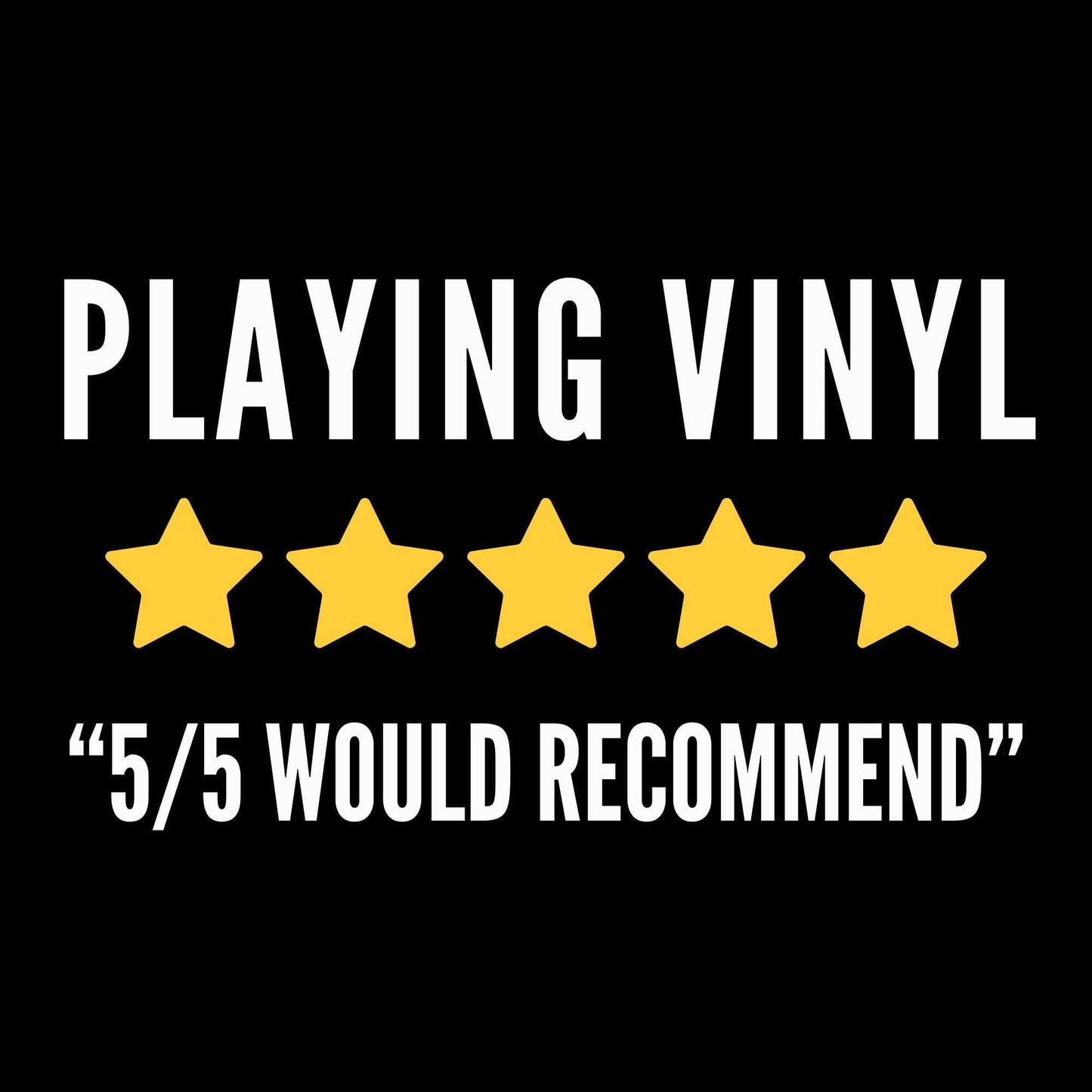 Playing Vinyl T-Shirt Playing Vinyl T-Shirt