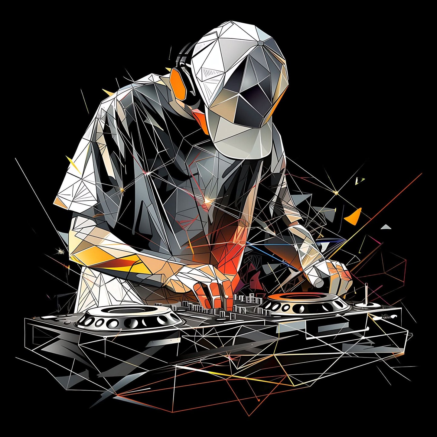 Polygonal DJ T-Shirt Polygonal DJ T-Shirt