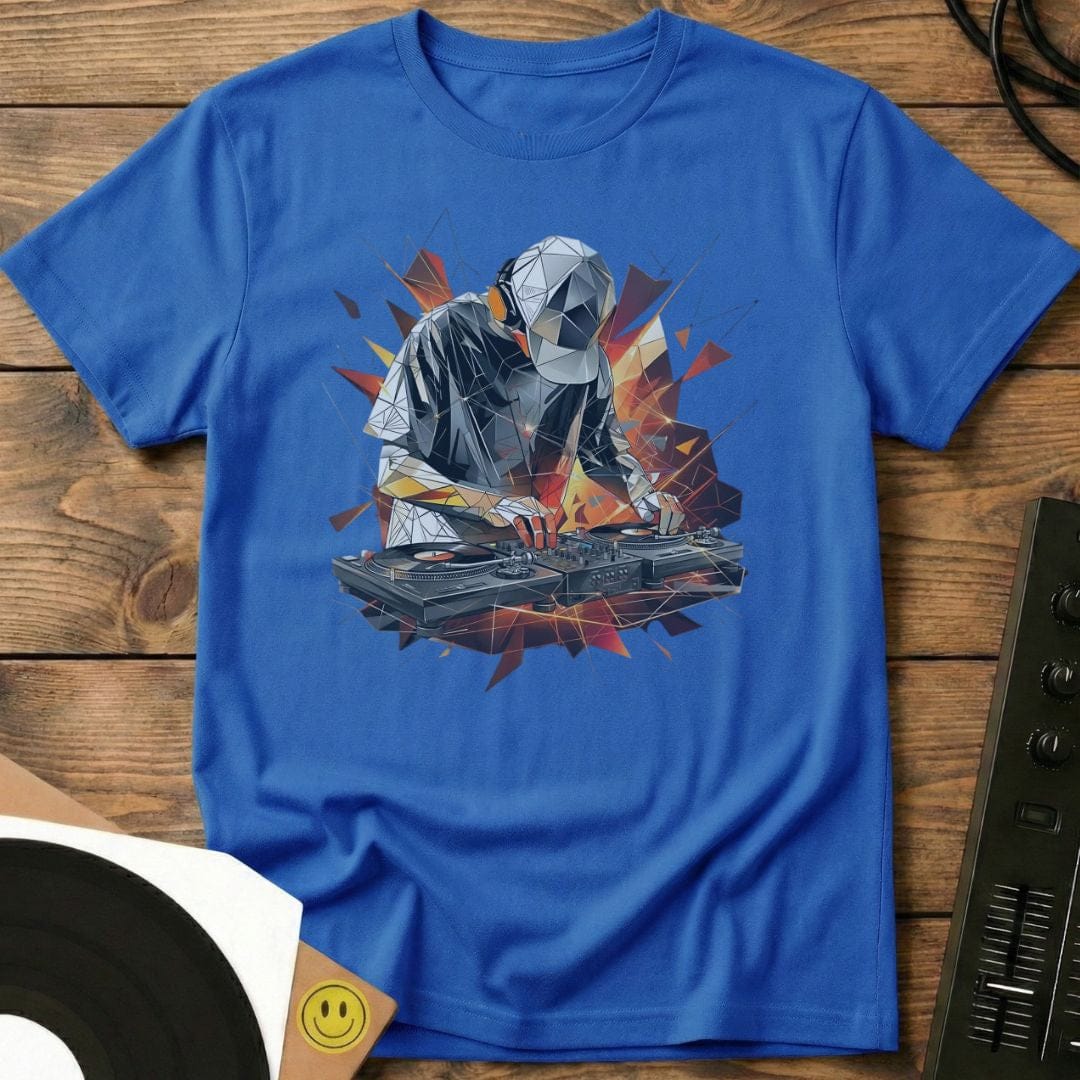 Polygonal Turntable DJ T-Shirt Royal / S Polygonal Turntable DJ T-Shirt