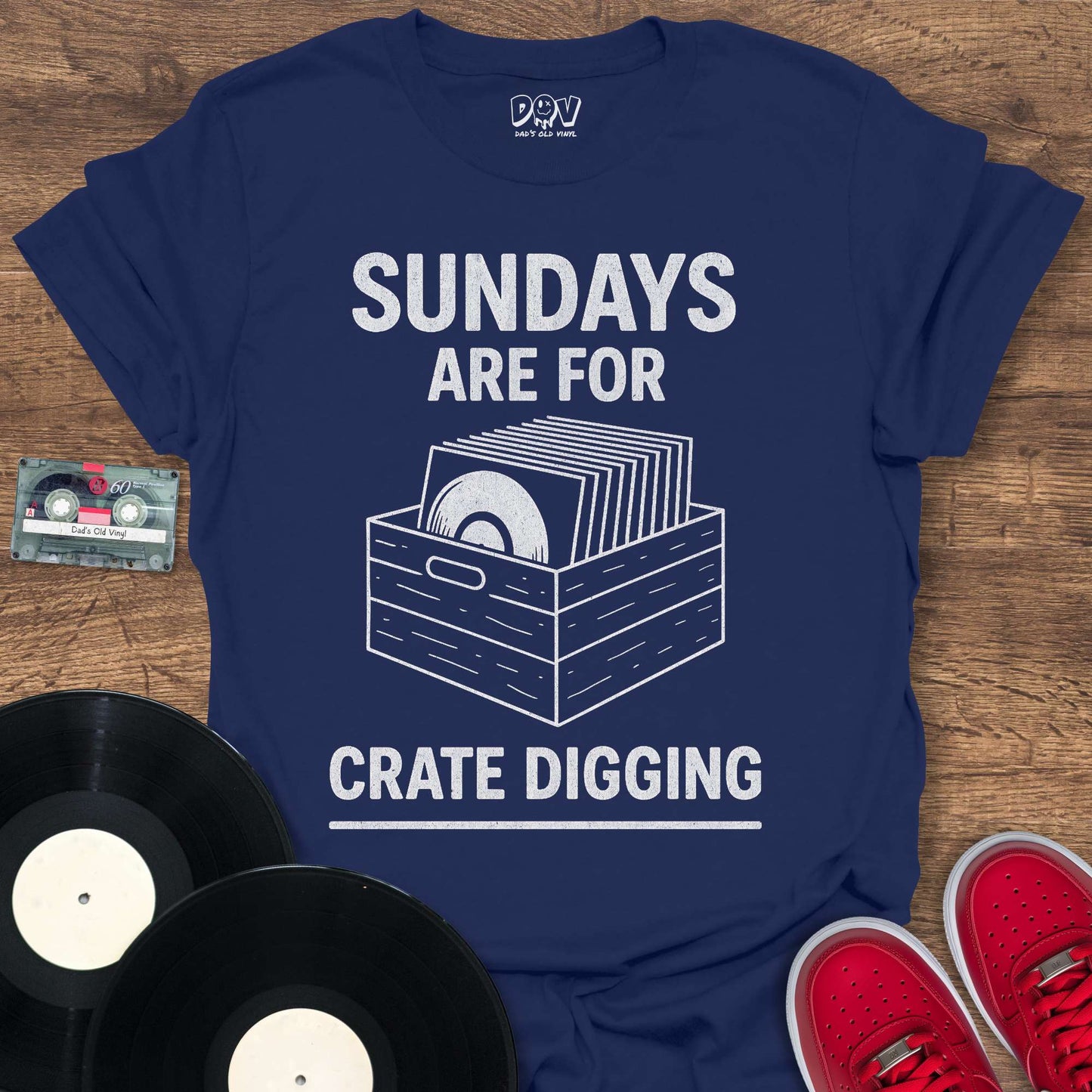 Printify Sundays Are For Crate Digging T-Shirt