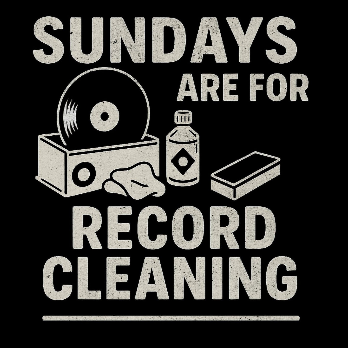 Printify Sundays Are For Record Cleaning T-Shirt