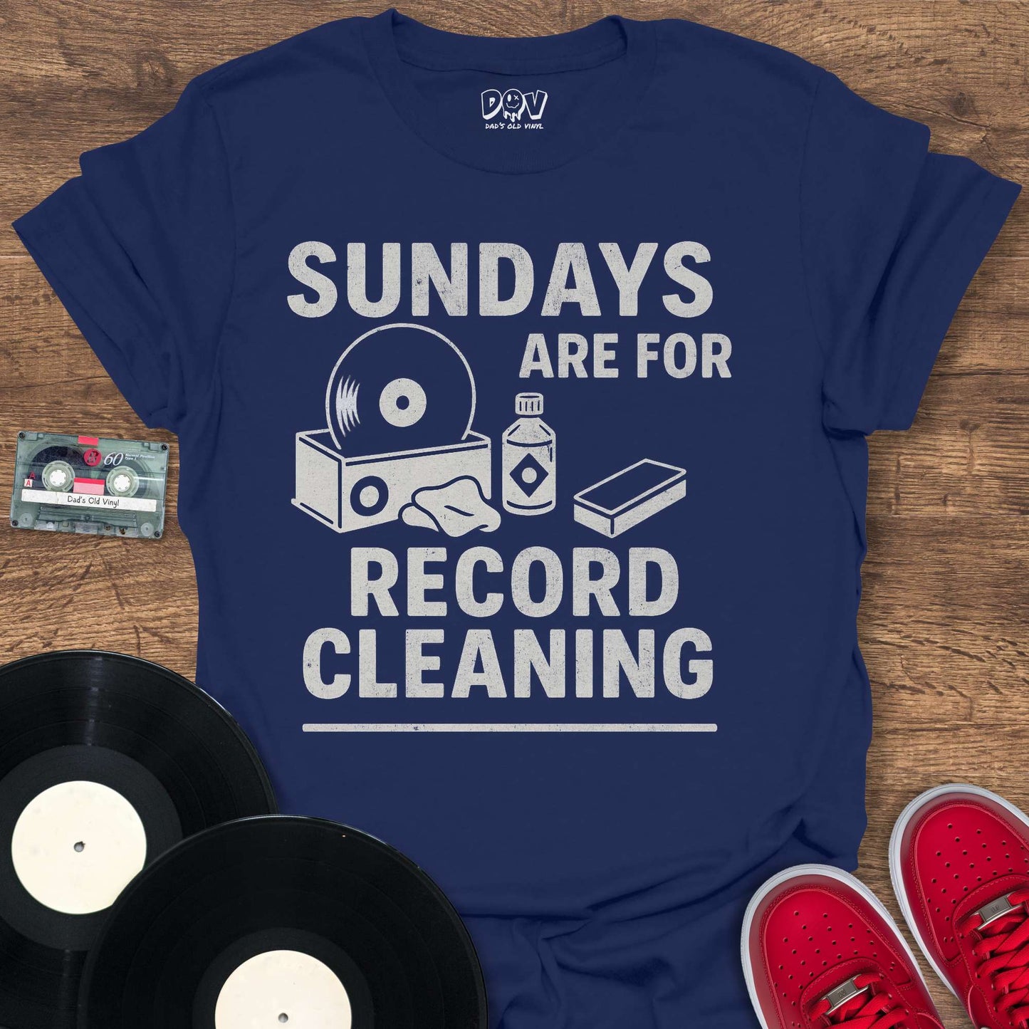 Printify Sundays Are For Record Cleaning T-Shirt
