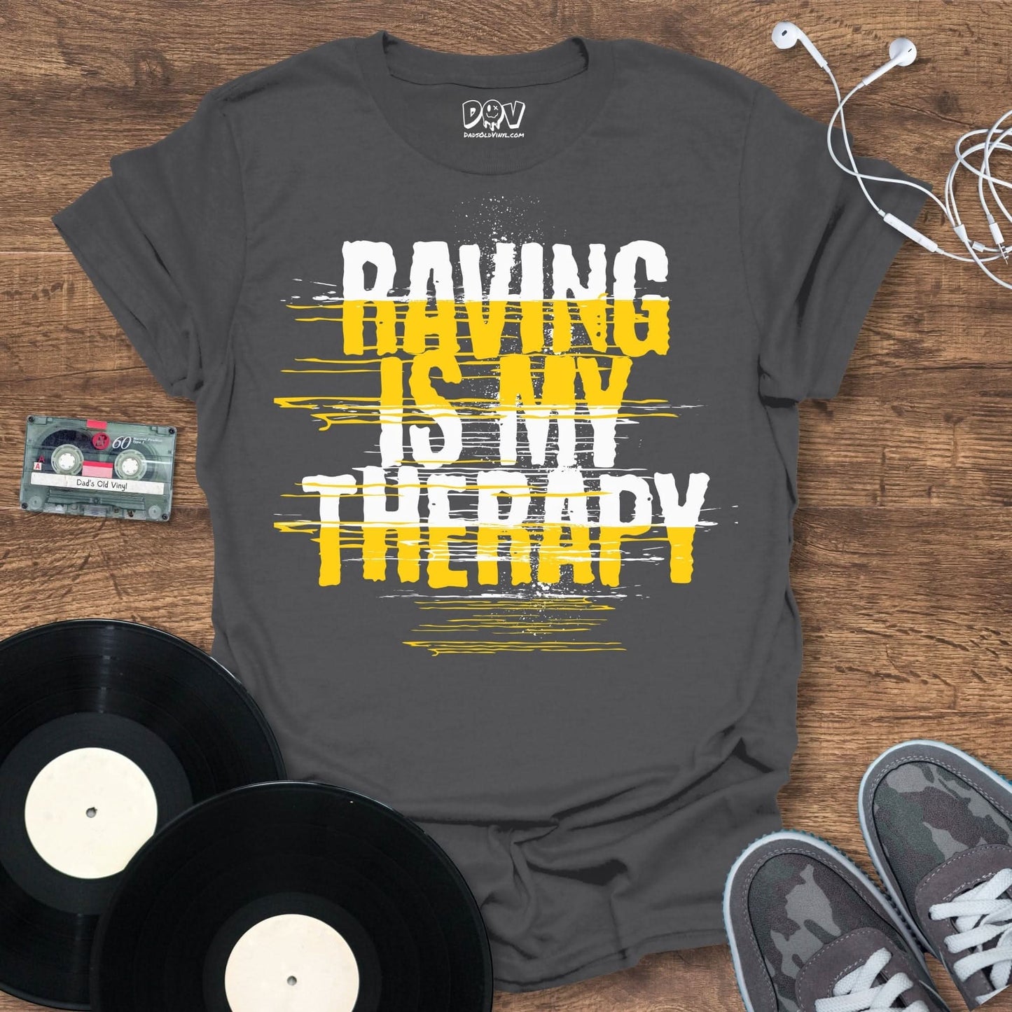 Raving Is My Therapy T-Shirt Charcoal / S Raving Is My Therapy T-Shirt