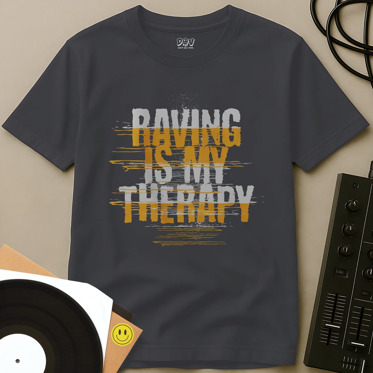 Raving Is My Therapy T-Shirt Charcoal / S Raving Is My Therapy T-Shirt