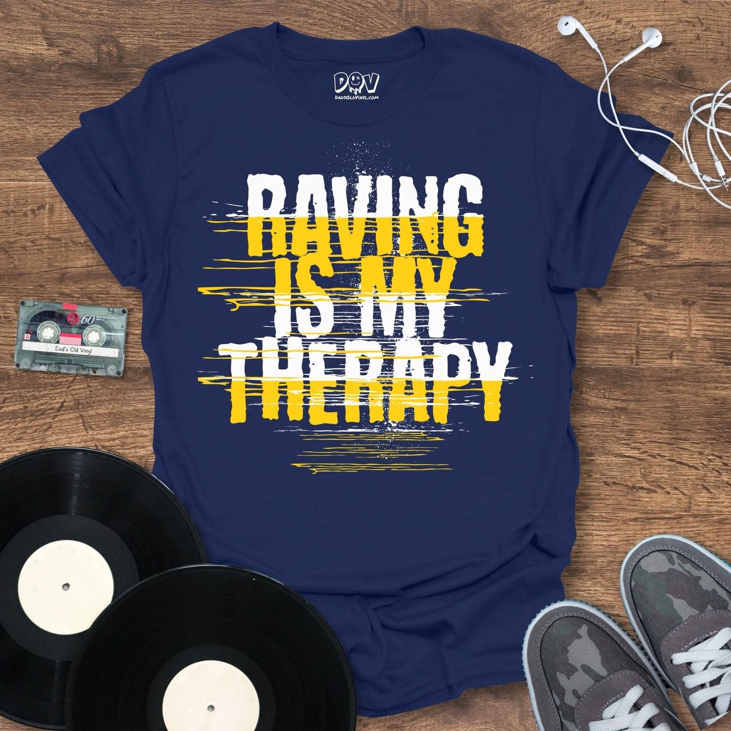 Raving Is My Therapy T-Shirt Navy / S Raving Is My Therapy T-Shirt