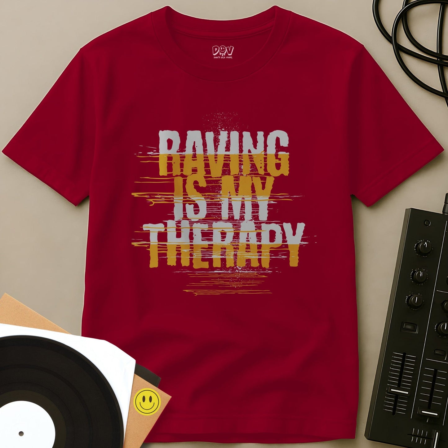Raving Is My Therapy T-Shirt Red / S Raving Is My Therapy T-Shirt