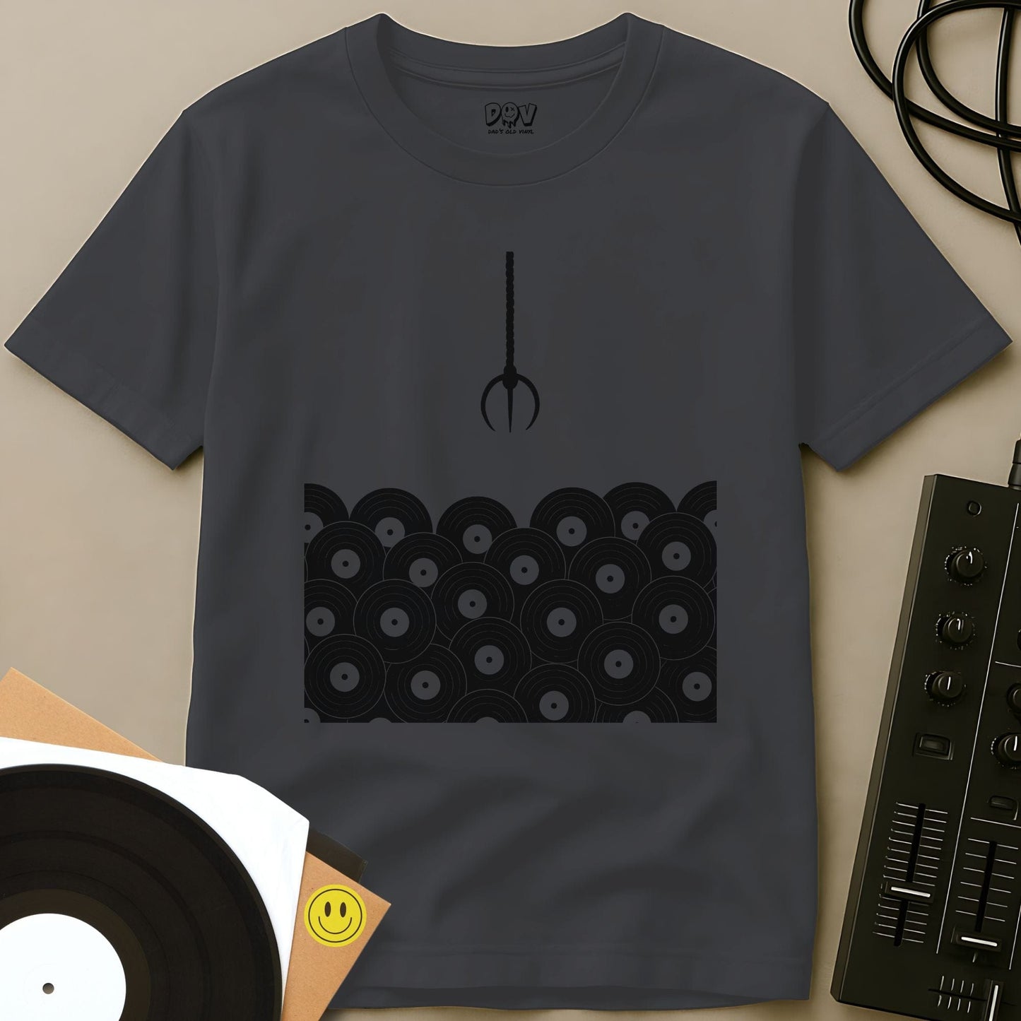 Record Grab T-Shirt Charcoal / S Record Grab T-Shirt