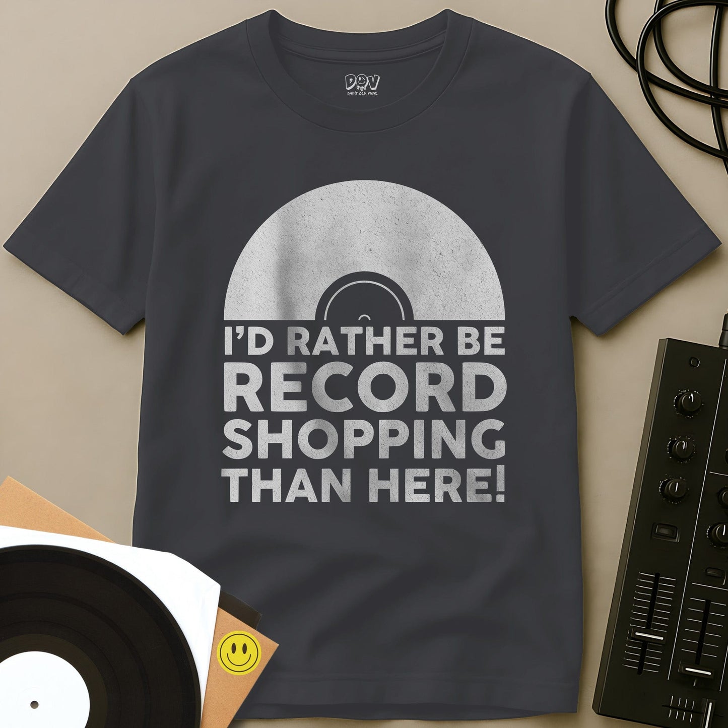 Record Shopping T-Shirt Charcoal / S Record Shopping T-Shirt
