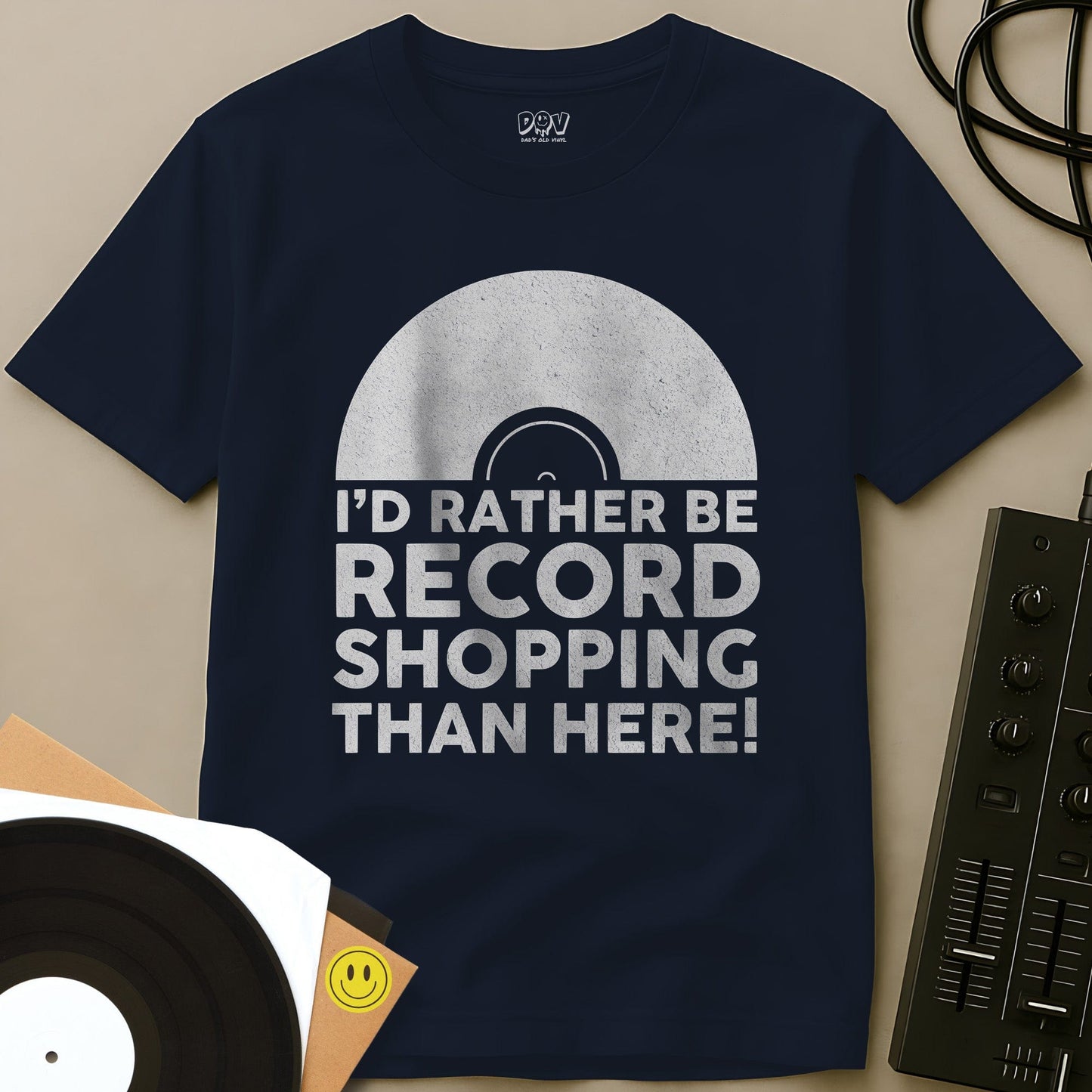 Record Shopping T-Shirt Navy / S Record Shopping T-Shirt