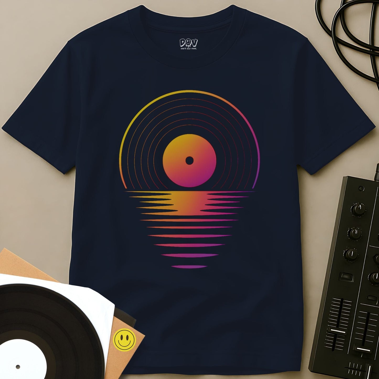 Record Sunrise T-Shirt Navy / S Record Sunrise T-Shirt