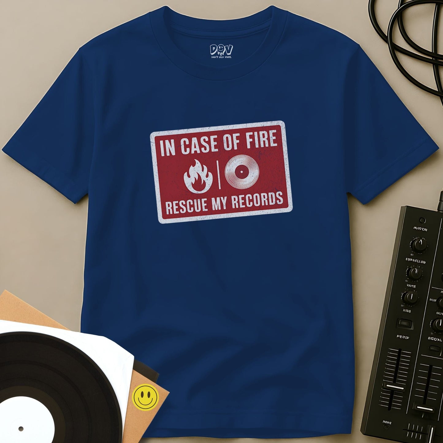 Rescue My Records T-Shirt Royal / S Rescue My Records T-Shirt