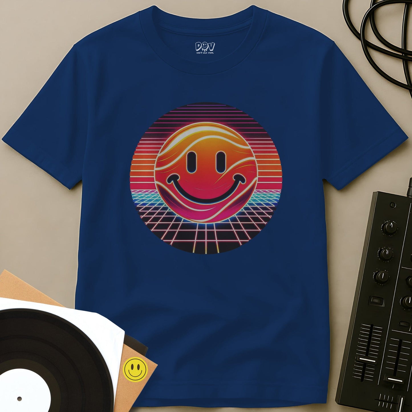 Retro Smiles T-Shirt Royal / S Retro Smiles T-Shirt