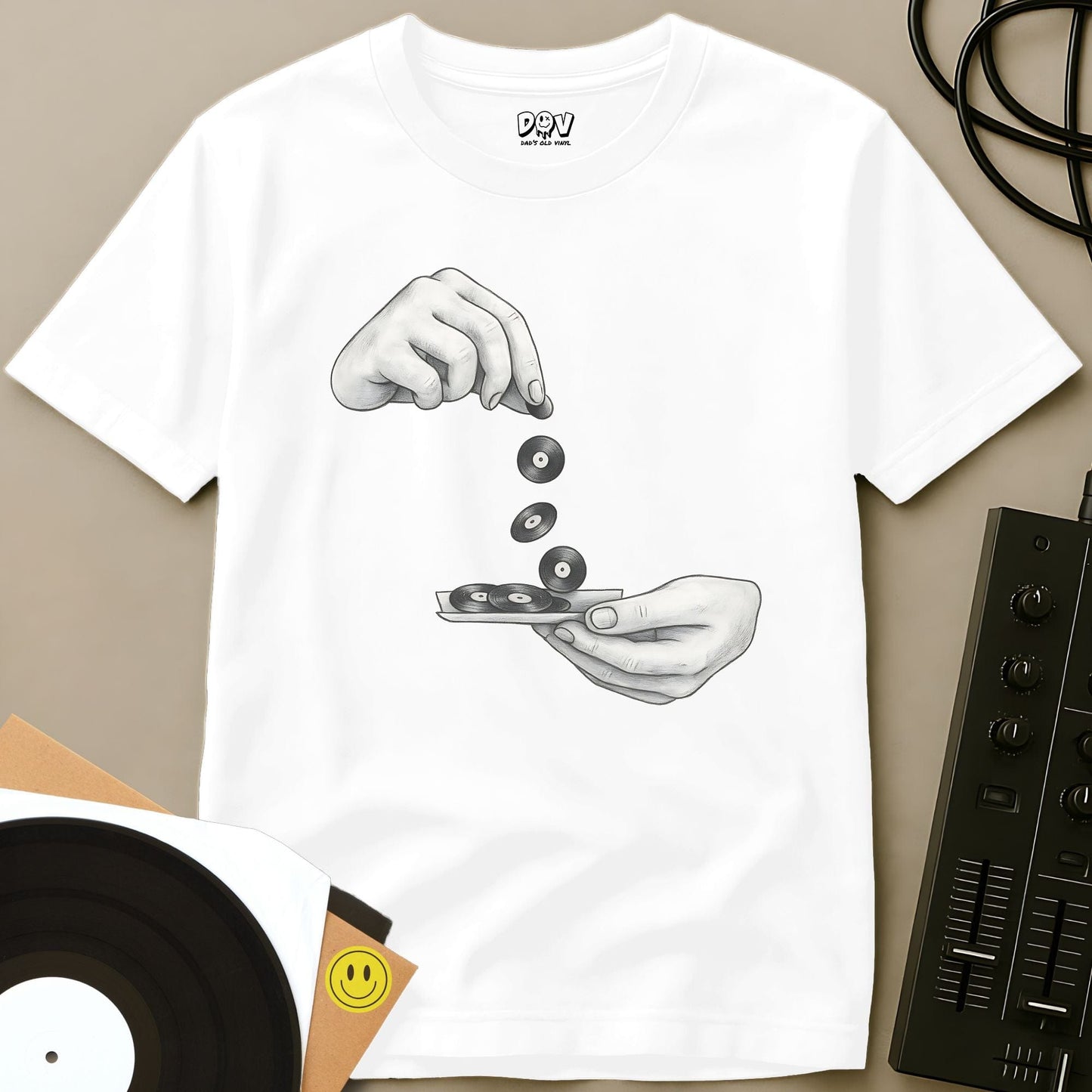 Roll And Spin T-Shirt White / S Roll And Spin T-Shirt