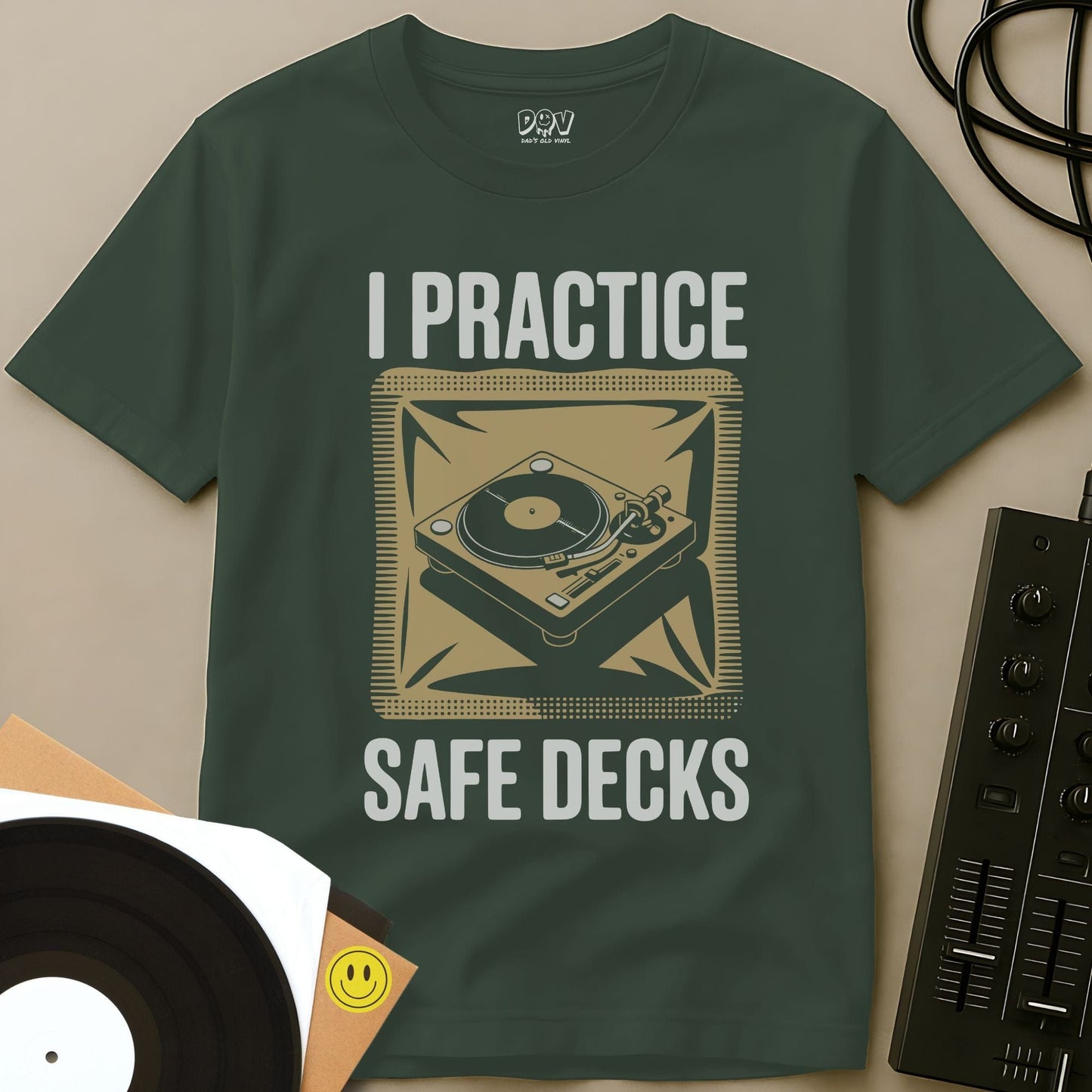 Safe Decks T-Shirt Military Green / S Safe Decks T-Shirt