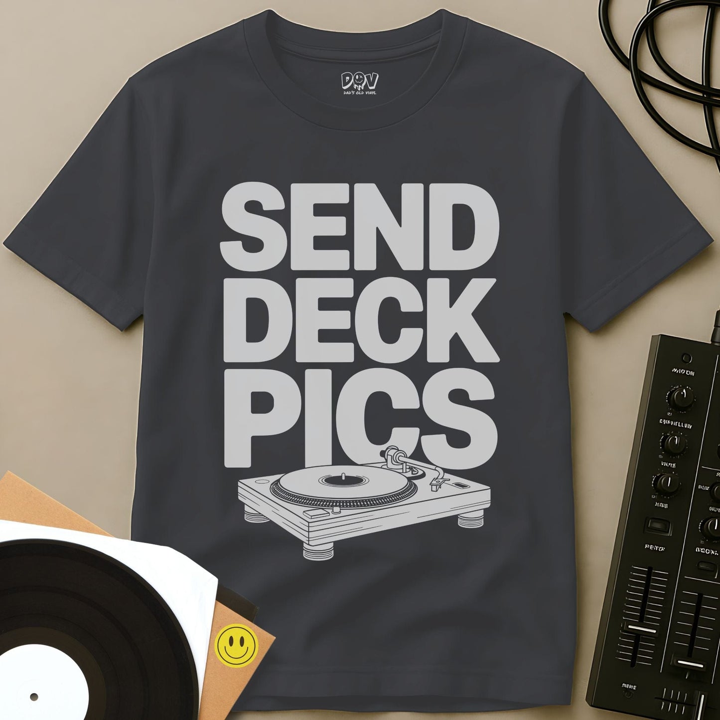 Send Deck Pics T-Shirt Charcoal / S Send Deck Pics T-Shirt