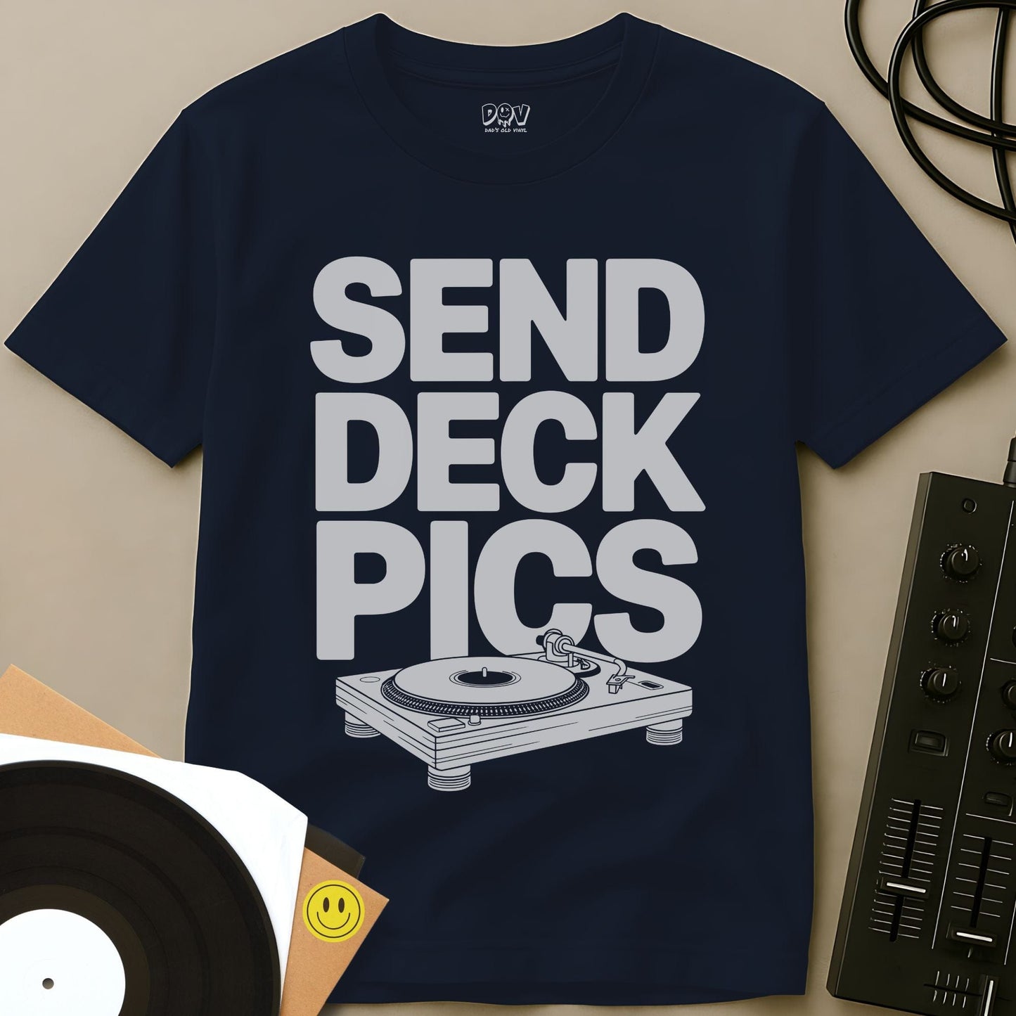 Send Deck Pics T-Shirt Navy / S Send Deck Pics T-Shirt
