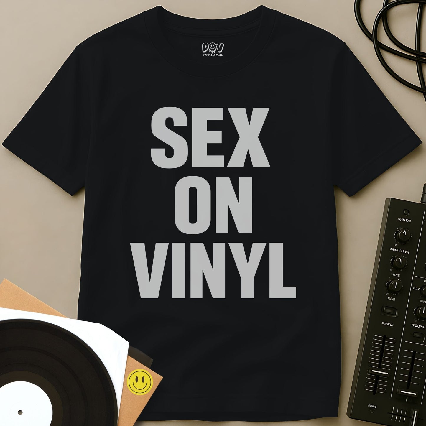 Sex On Vinyl T-Shirt Black / S Sex On Vinyl T-Shirt