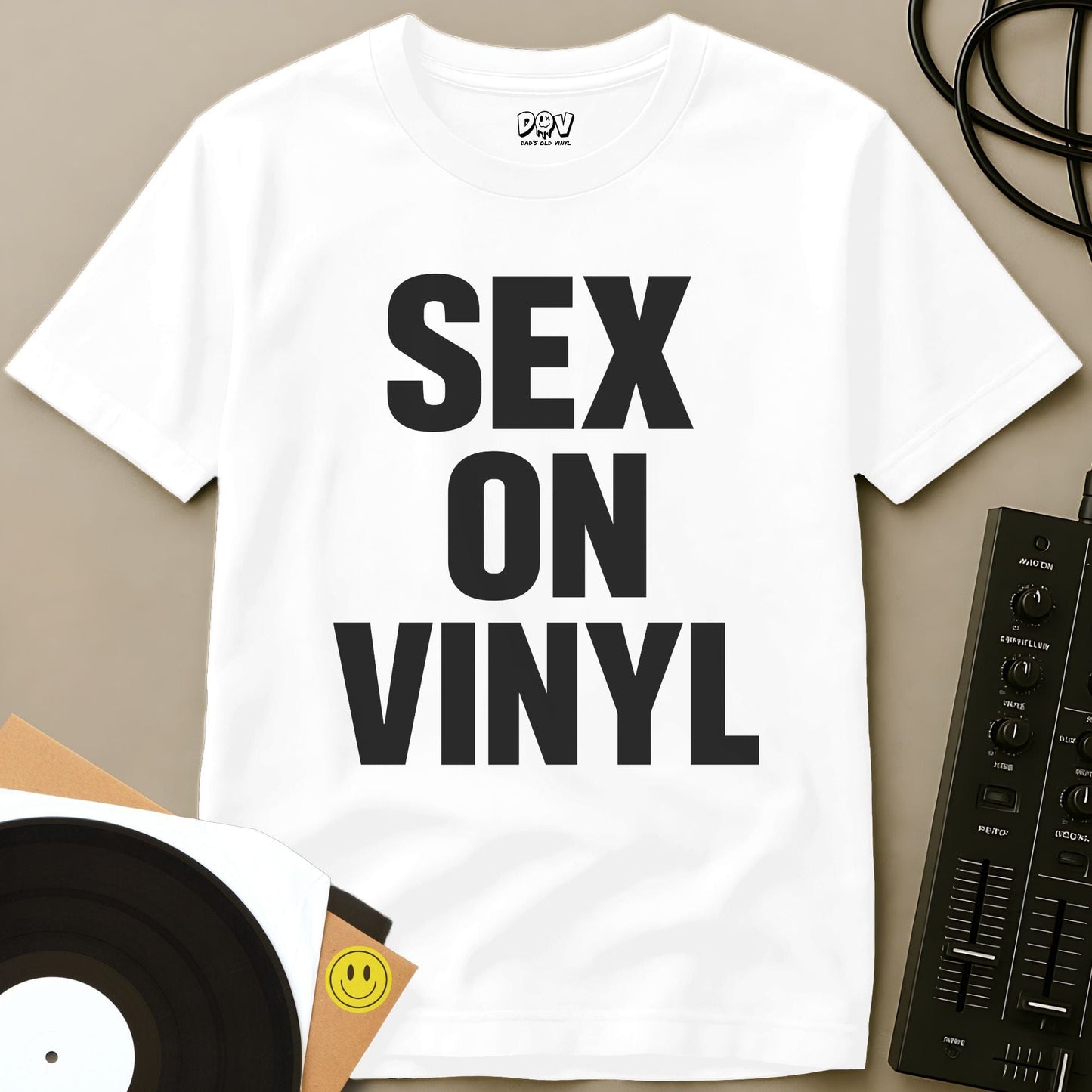 Sex On Vinyl T-Shirt White / S Sex On Vinyl T-Shirt