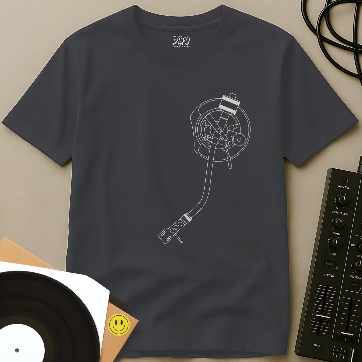 Single Tone Arm T-Shirt Charcoal / S Single Tone Arm T-Shirt