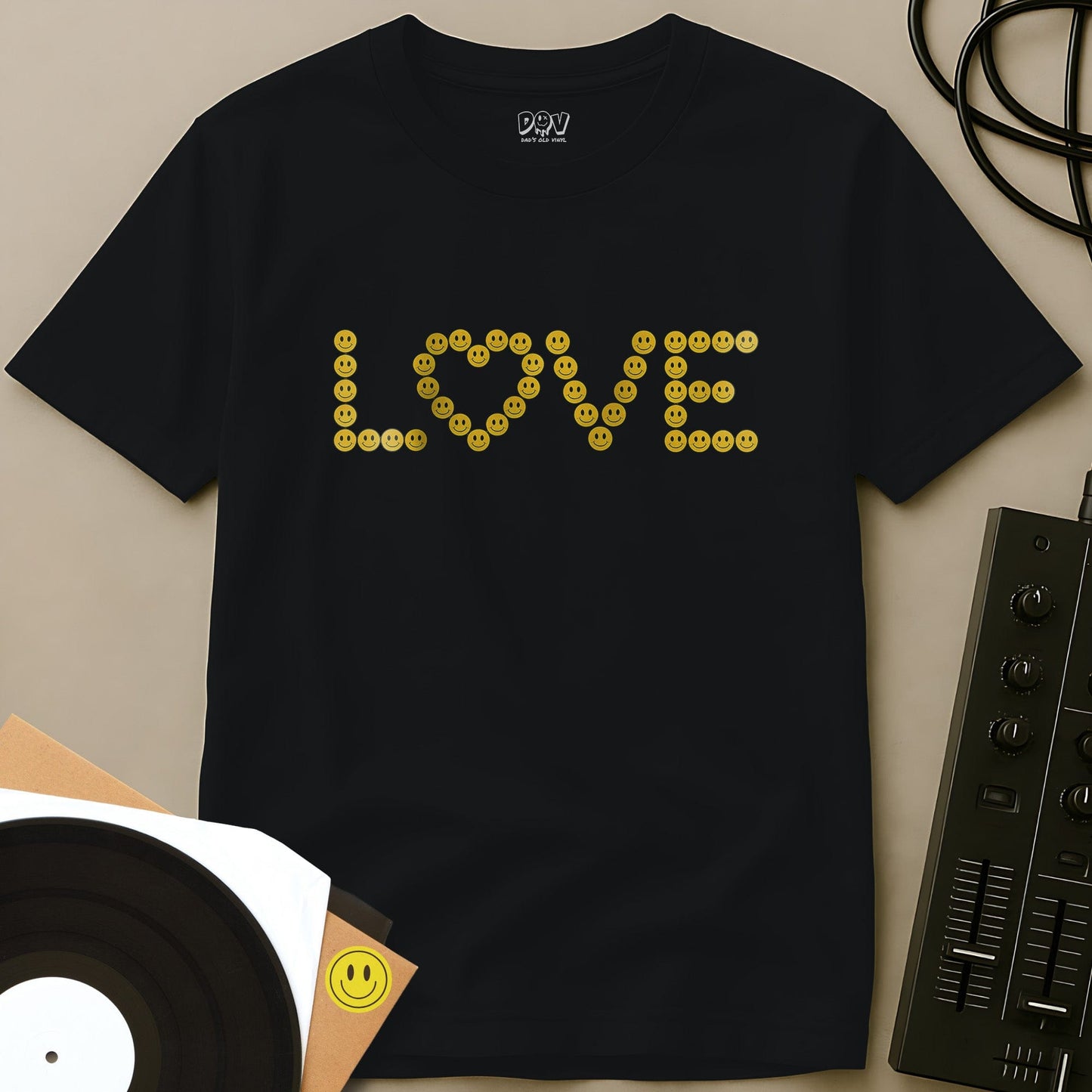 Smiley Love T-Shirt Black / S Smiley Love T-Shirt