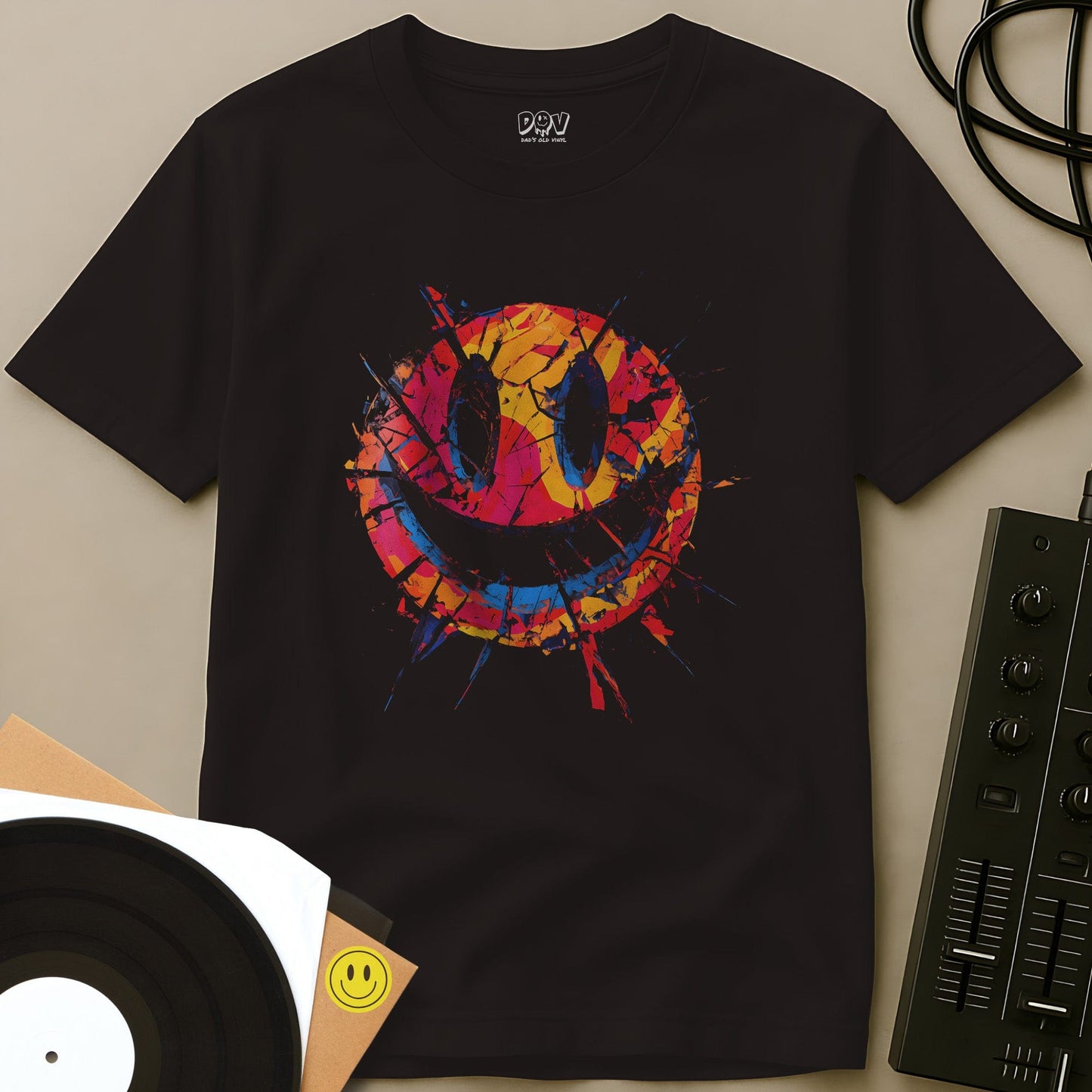 Smiley Smash T-Shirt Dark Chocolate / S Smiley Smash T-Shirt