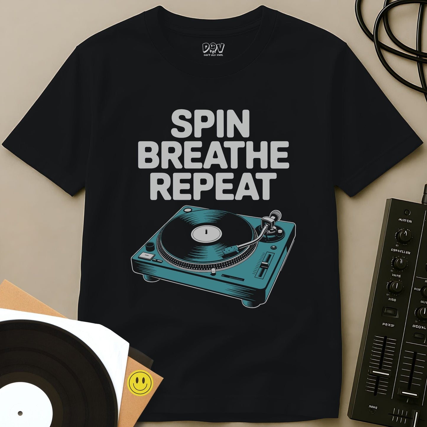 Spin Breathe Repeat T-Shirt Black / S Spin Breathe Repeat T-Shirt