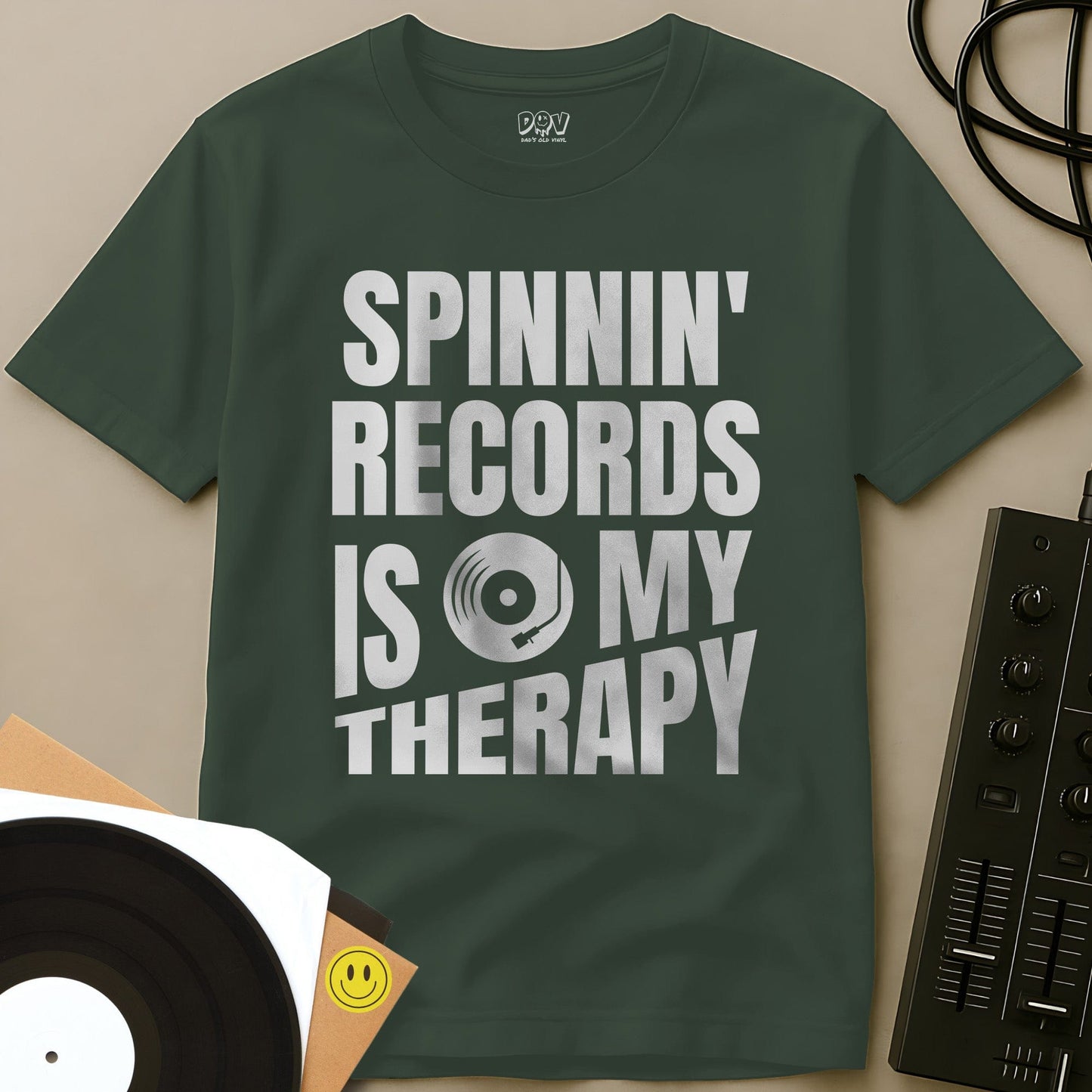 Spinnin' Records Is My Therapy T-Shirt Military Green / S Spinnin' Records Is My Therapy T-Shirt
