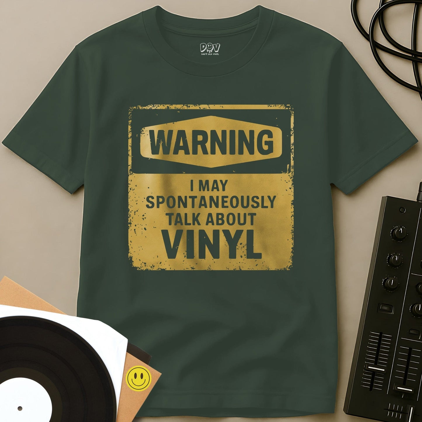 Spontaneously Talk T-Shirt Military Green / S Spontaneously Talk T-Shirt
