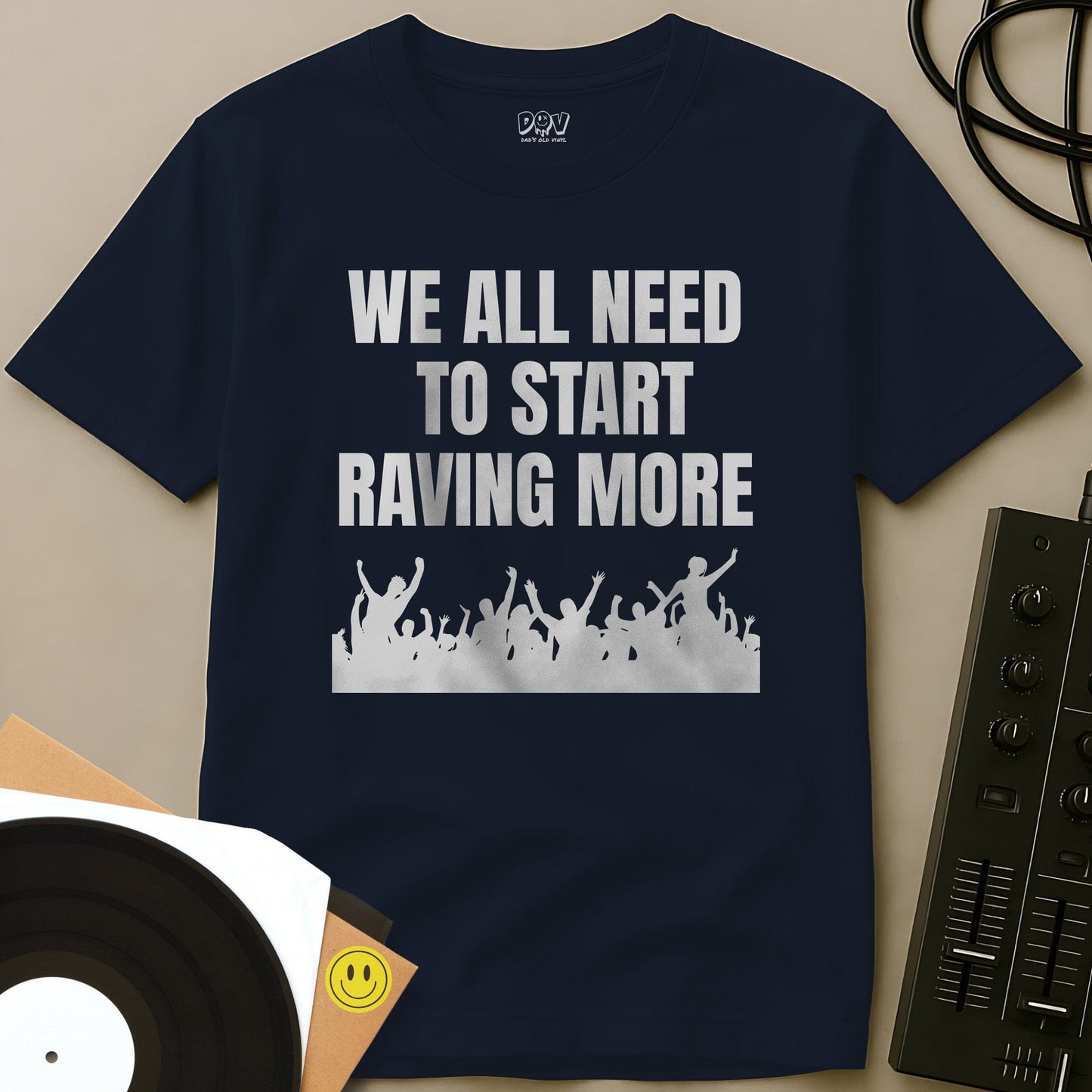 Start Raving More T-Shirt Navy / S Start Raving More T-Shirt
