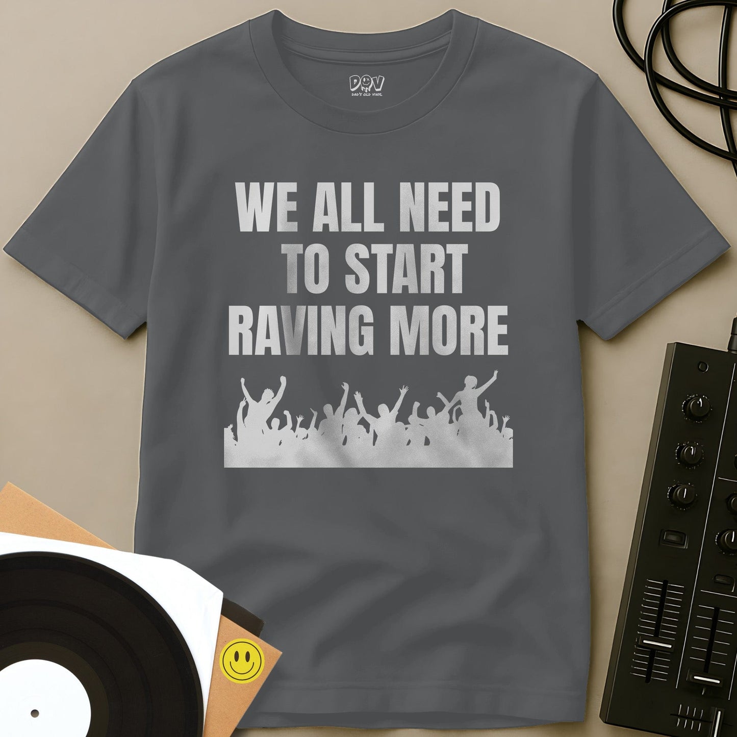 Start Raving More T-Shirt Sport Grey / S Start Raving More T-Shirt