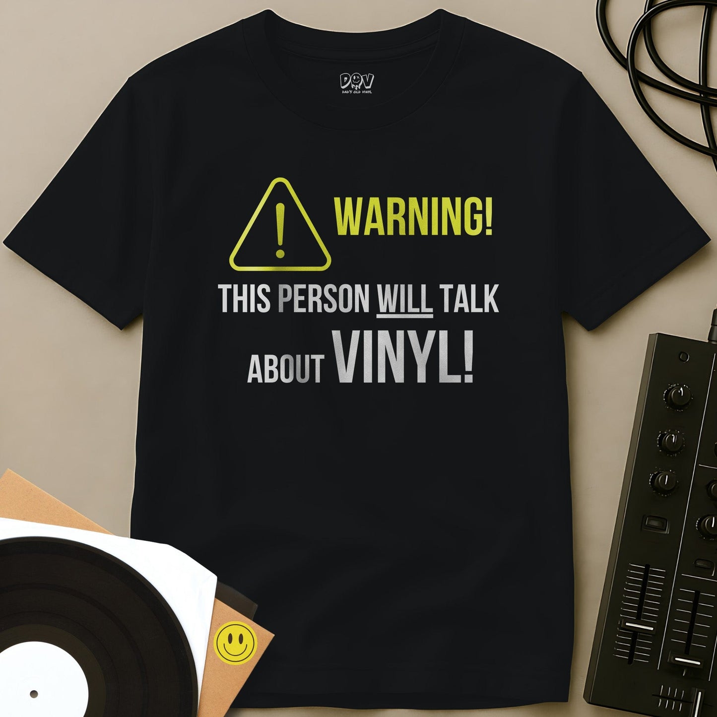 Talk About Vinyl T-Shirt Black / S Talk About Vinyl T-Shirt