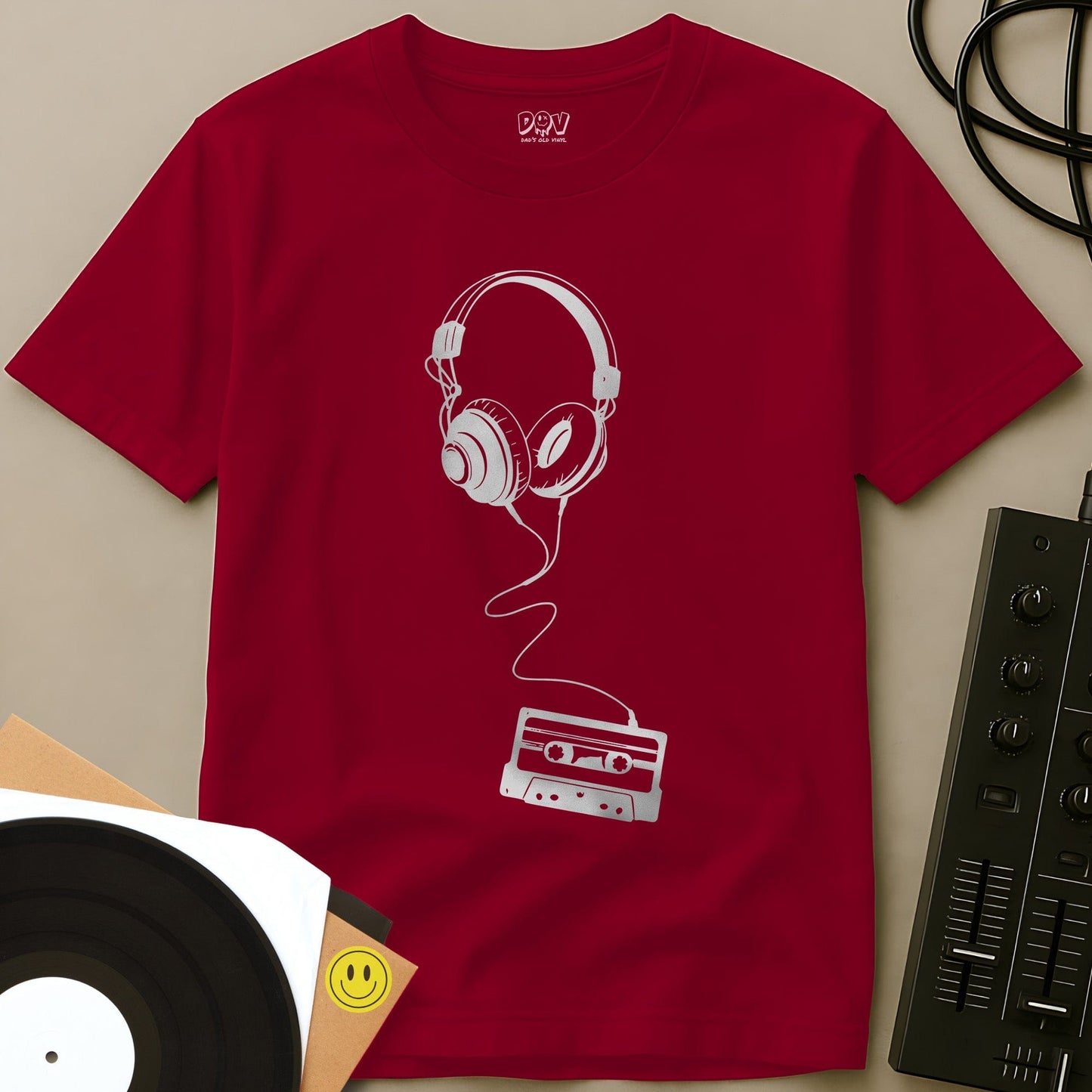 Tape To Ears T-Shirt Red / S Tape To Ears T-Shirt