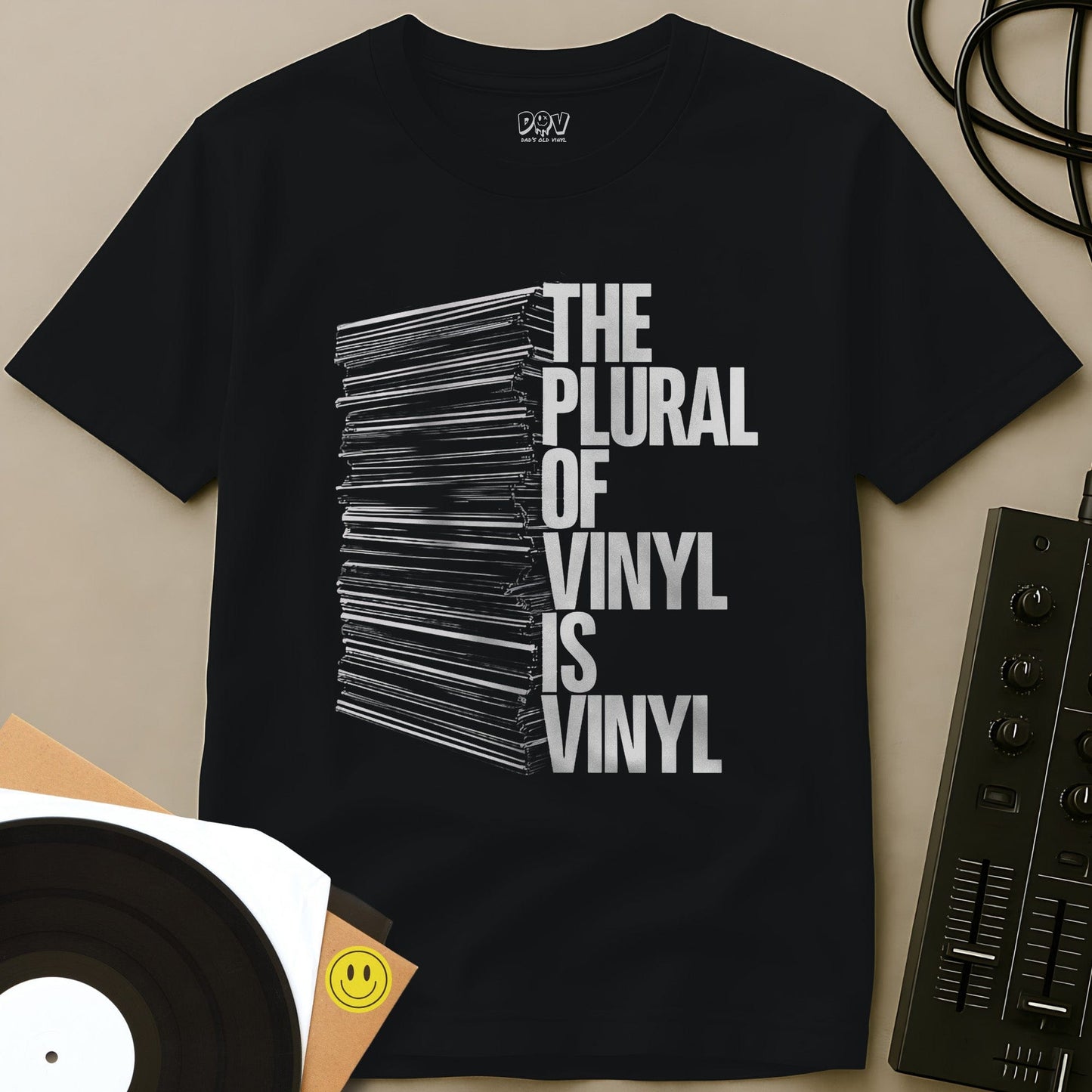 The Plural Of Vinyl T-Shirt Black / S The Plural Of Vinyl T-Shirt