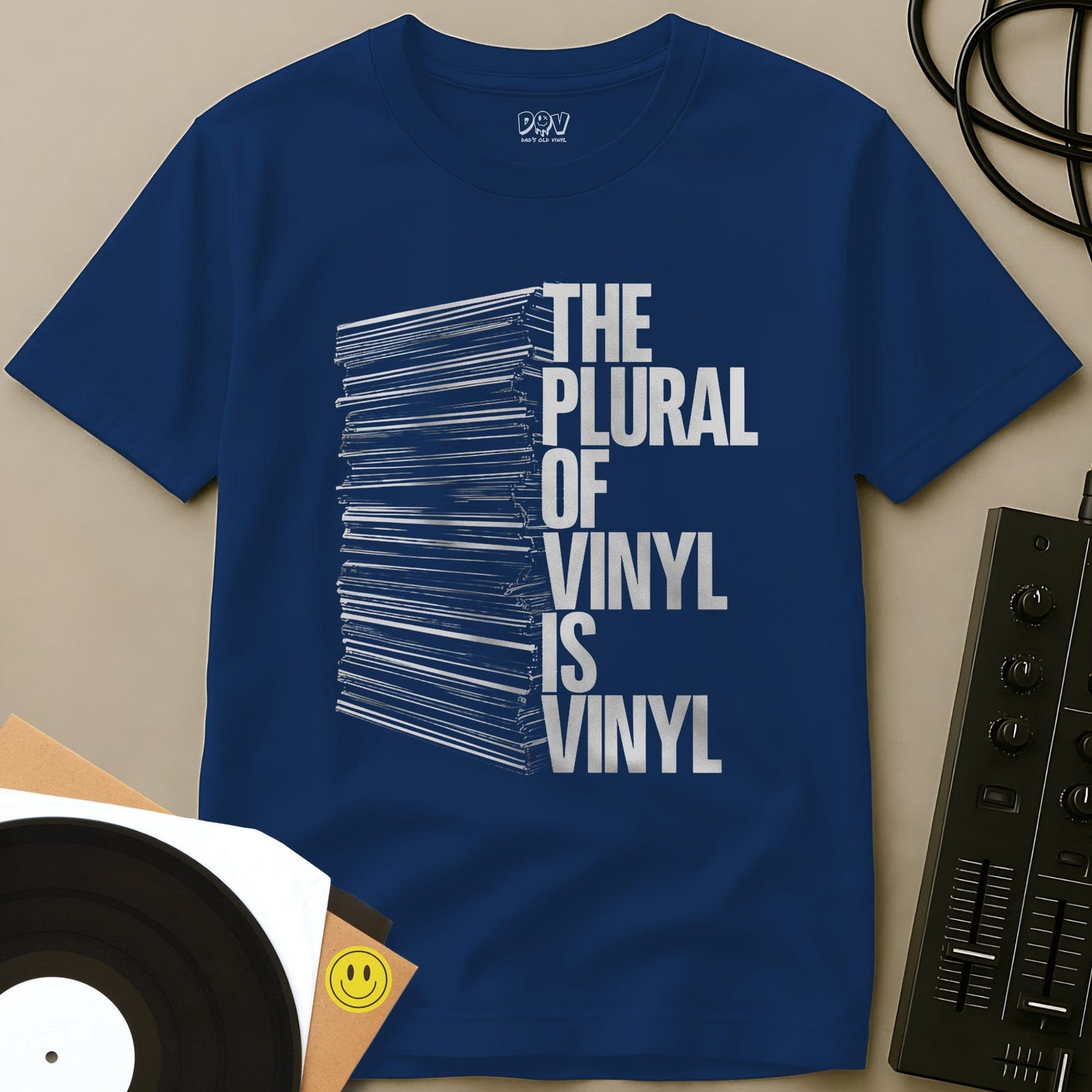 The Plural Of Vinyl T-Shirt Royal / S The Plural Of Vinyl T-Shirt