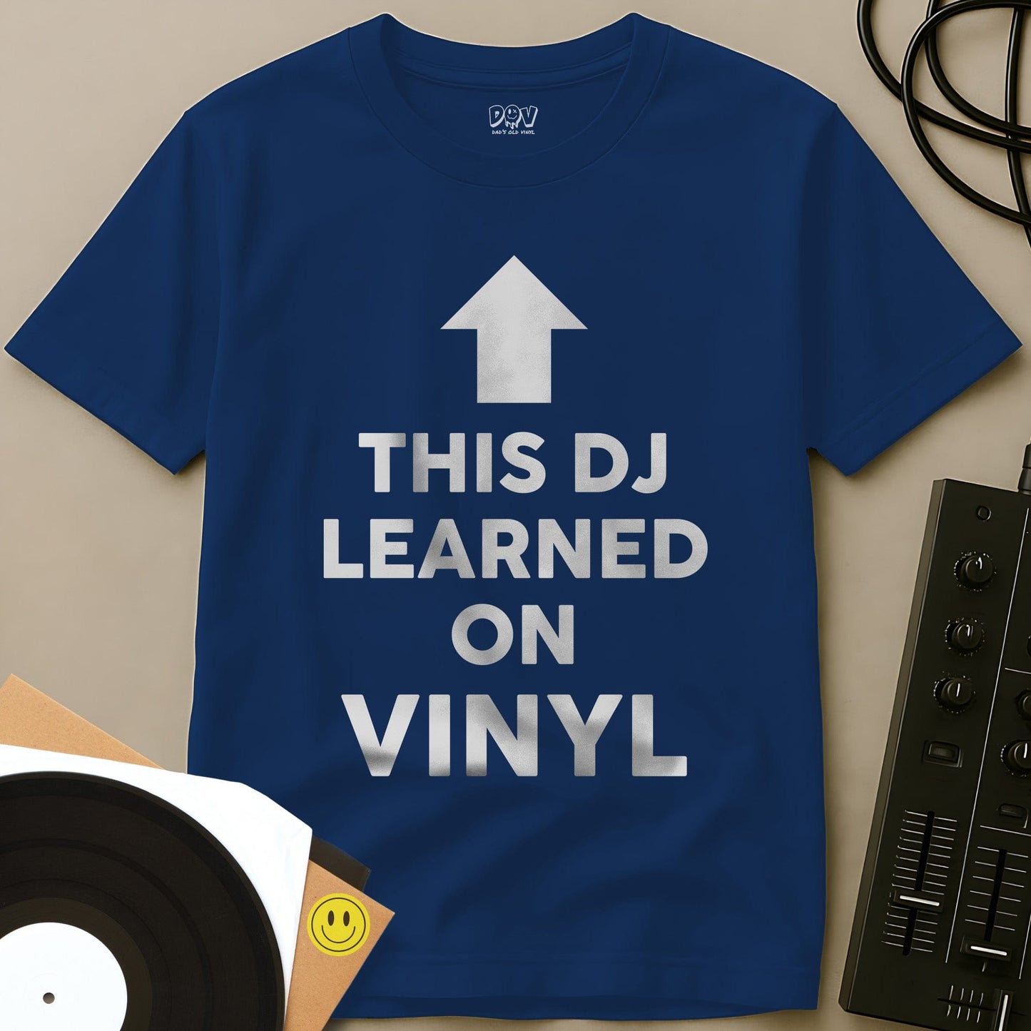 This DJ Learned On Vinyl T-Shirt Royal / S This DJ Learned On Vinyl T-Shirt