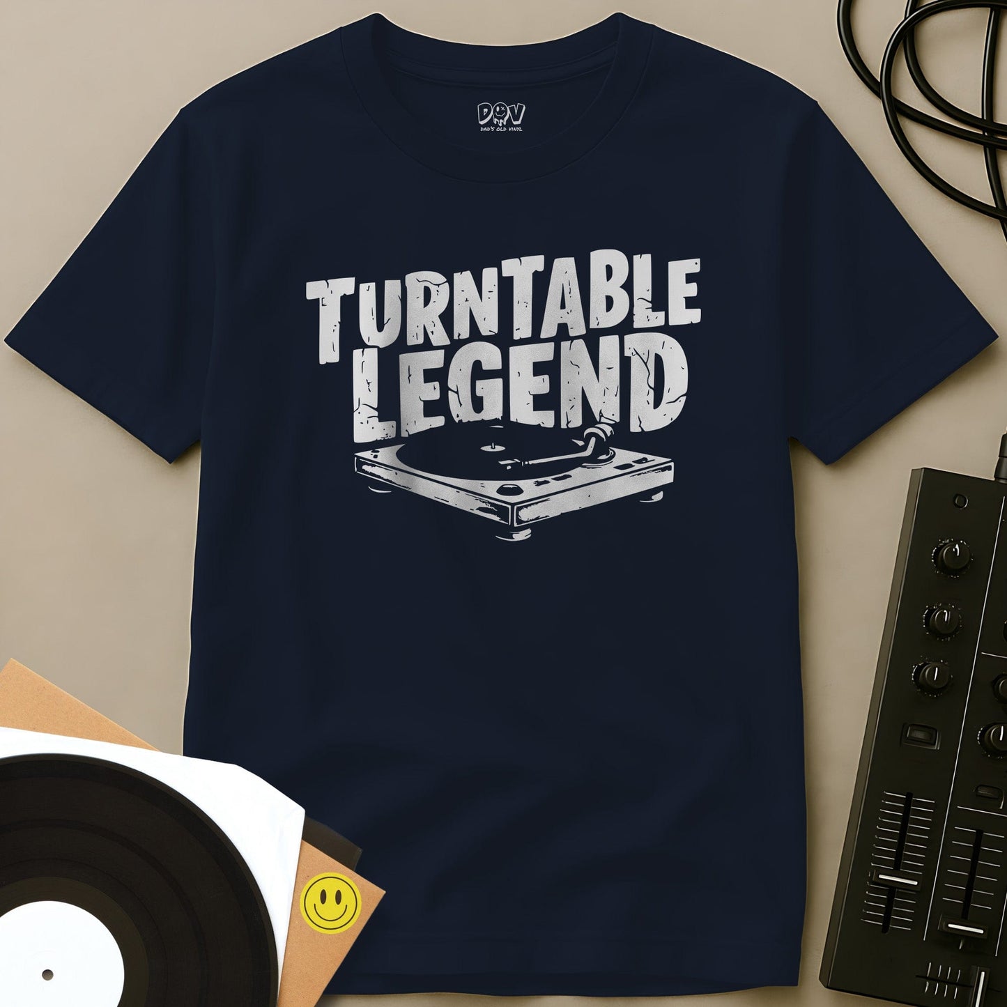 Turntable Legend T-Shirt Navy / S Turntable Legend T-Shirt